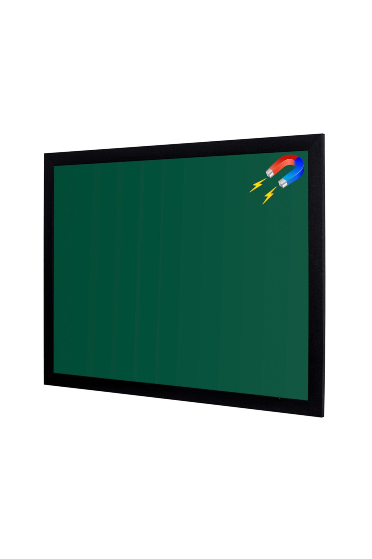 Penguen 40x60 Lüks Mdf Çerçeve Duvara Monte Manyetik Yazı Tahtası Yeşil