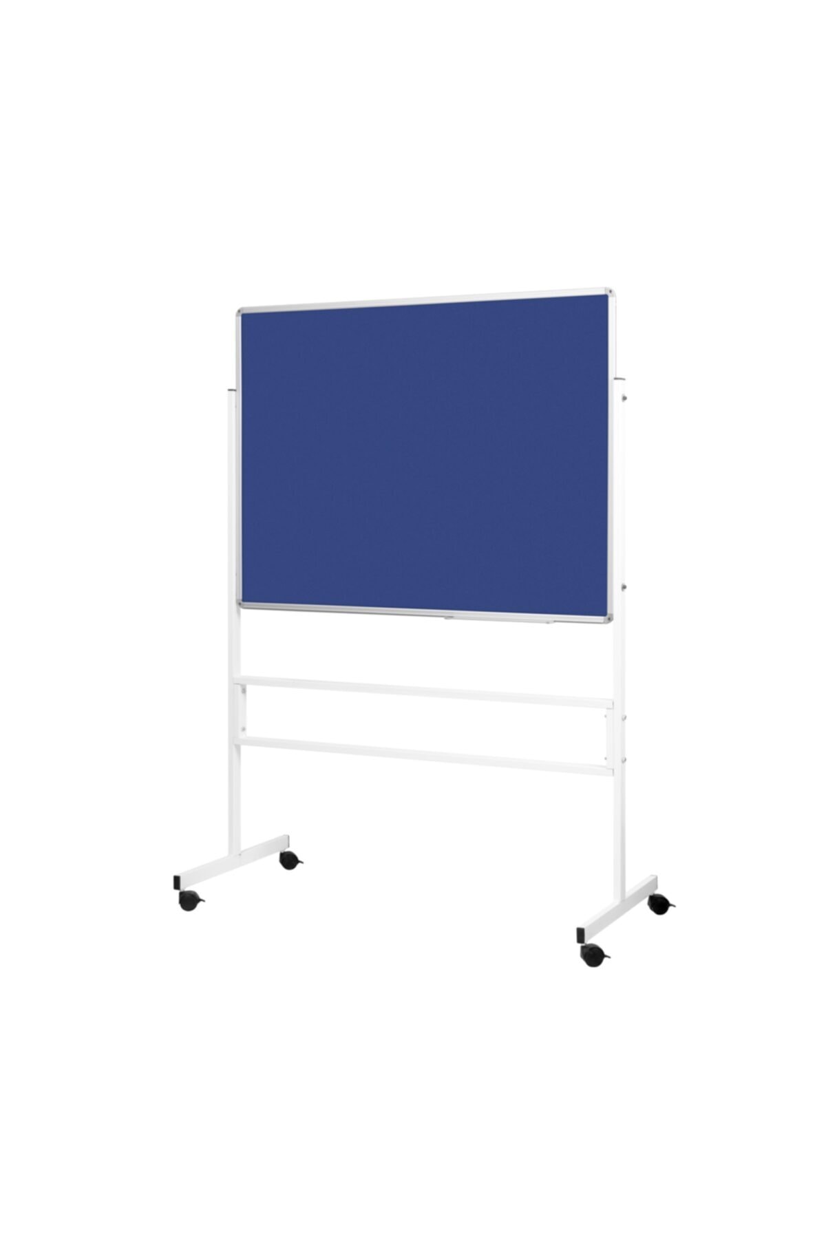 Penguen 90x120 Mobil Ayaklı Çift Yüzlü Mavi Kumaşlı Pano