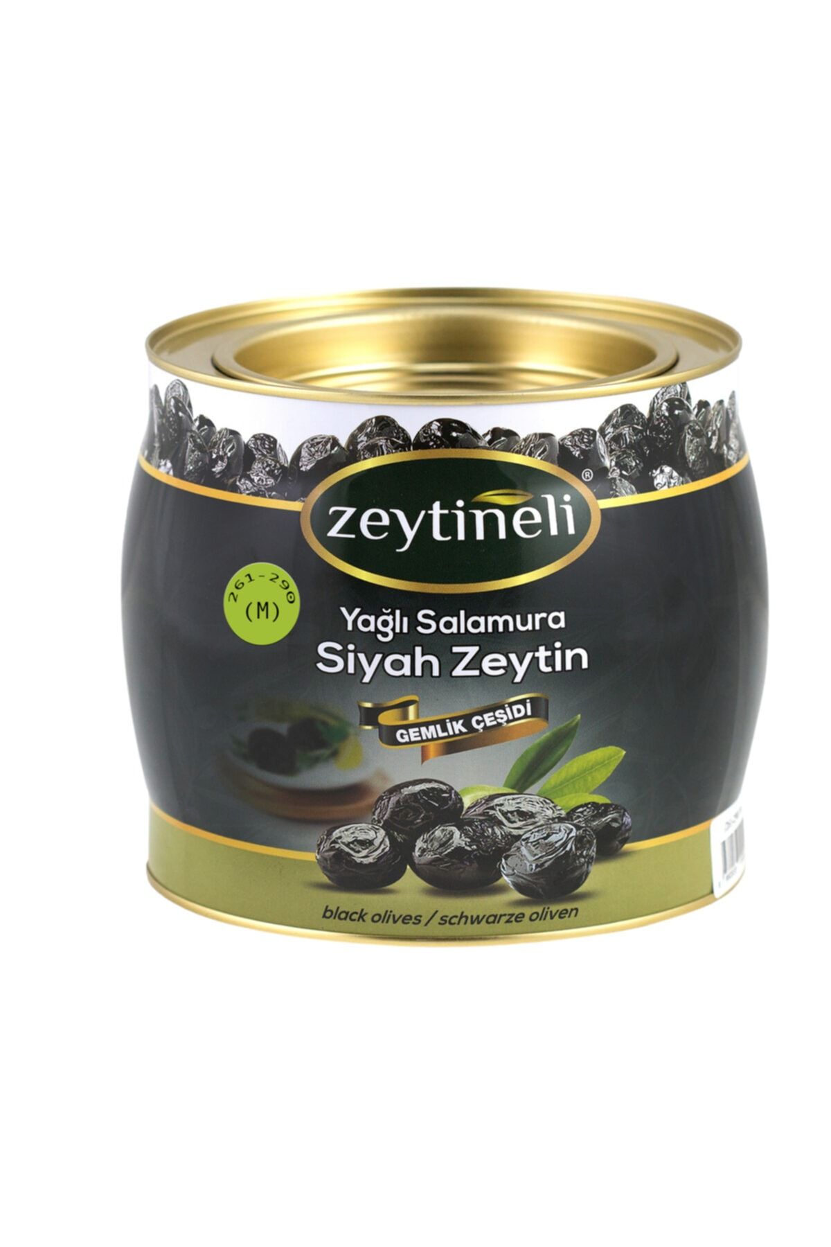 ZEYTİNELİ Yağlı Salamura Siyah Zeytin