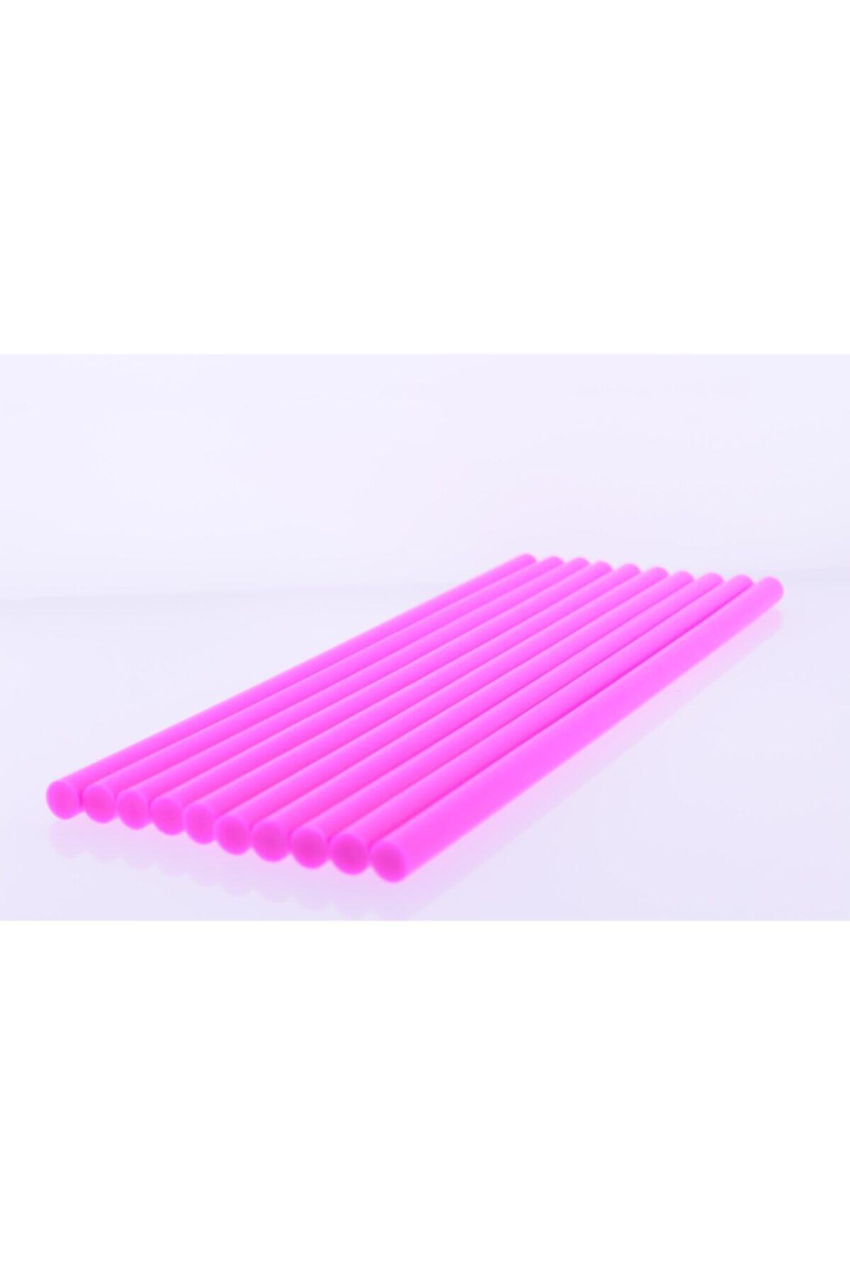 WINNBOSS Sıcak Silikon Mum Çubuk Pembe - Kalın 11x300 mm 10*lu Paket