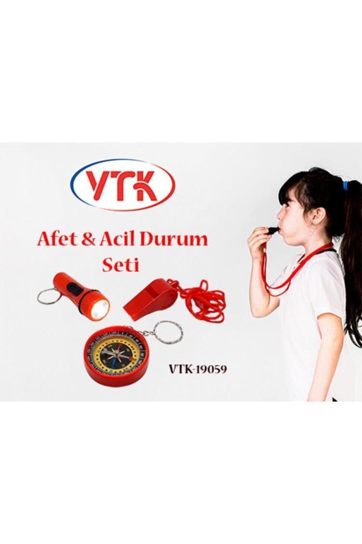 Vtk Deprem Için Fener- Pusula - Düdük Seti - 19059