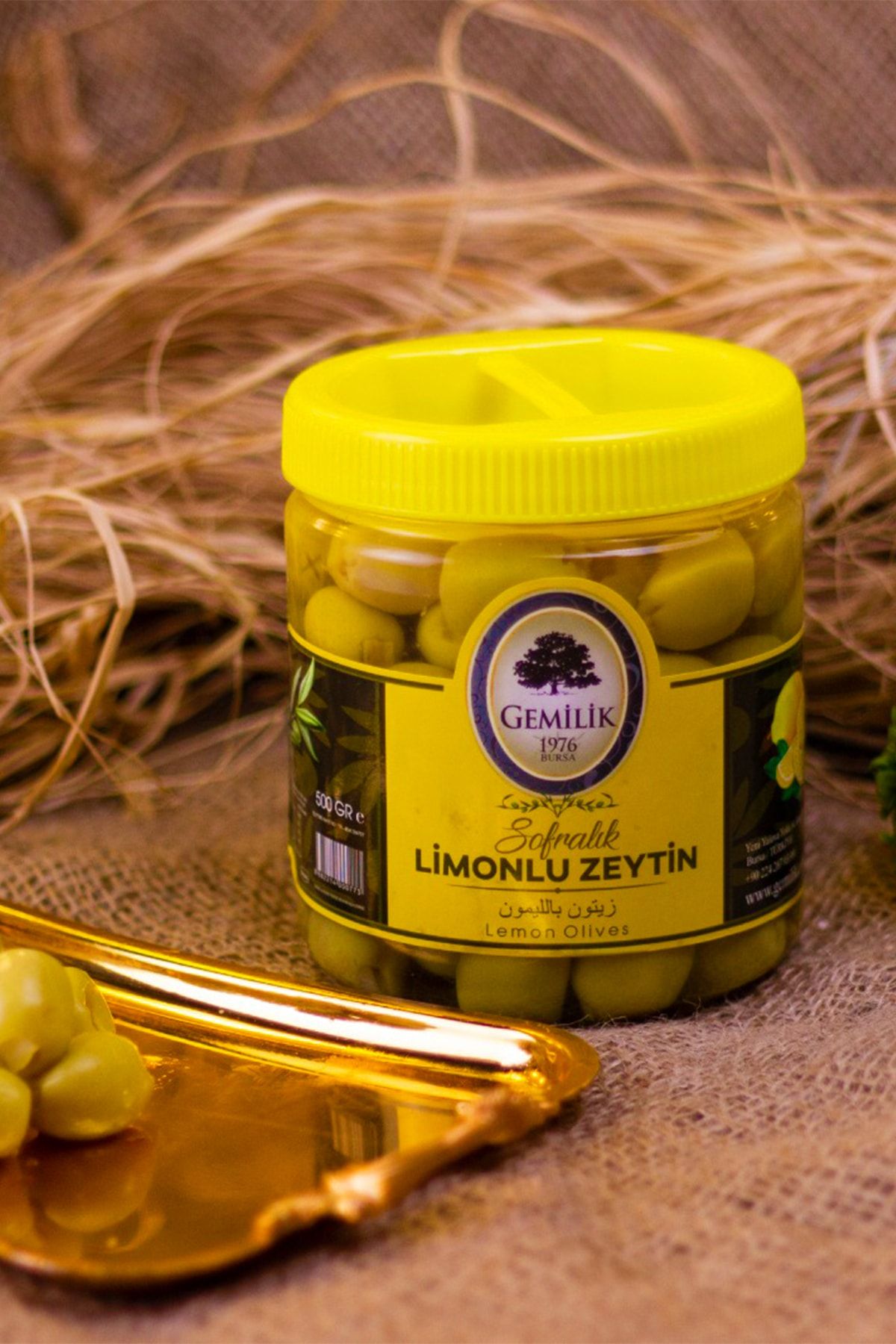 GEMİLİK Limonlu Zeytin - 500 Gr