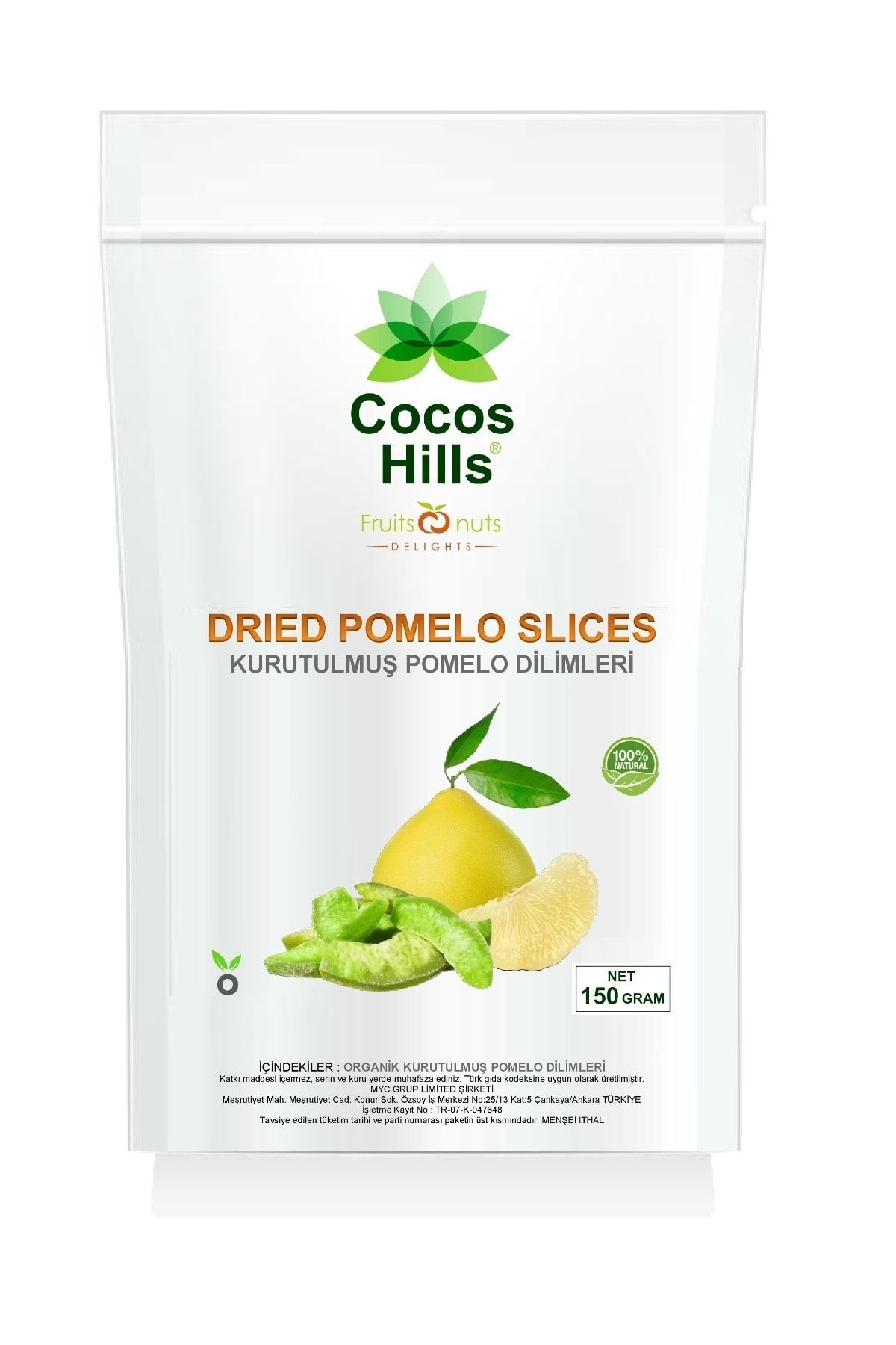 Cocos Hills Cocos Hılls Kurutulmuş Pomelo Dilimleri 150 gram