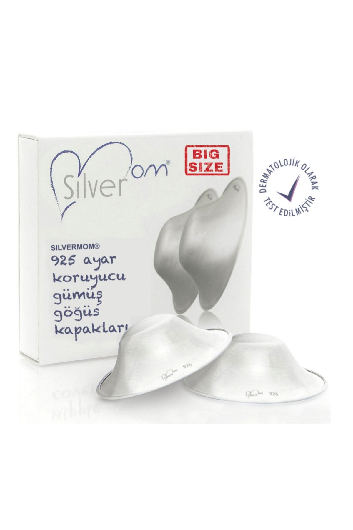 SILVERMOM® Koruyucu Gümüş Göğüs Kapakları Bıg Sıze-xl Sılvermom®