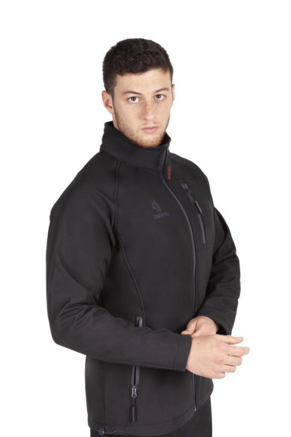 Obrano Erkek Siyah Outdoor Softshell Kapsonsuz Mont Trendyol