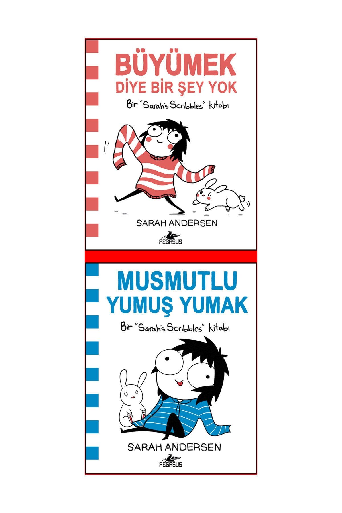 Pegasus Yayınları Sarah Andersen Karikatür Kitapları Takım Set 2 Kitap