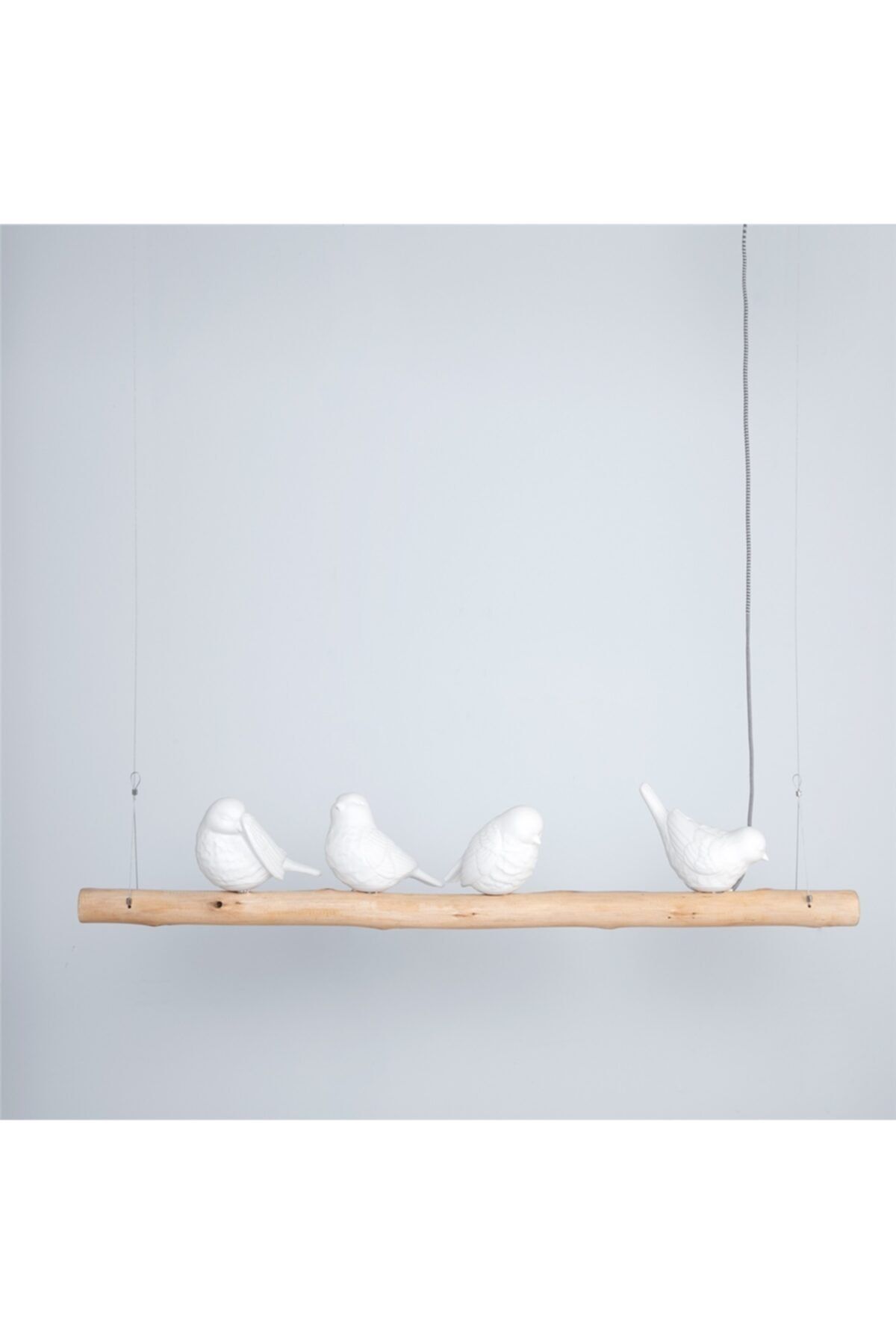 Chakra Birds On The Stick Sarkıt Lamba 120x15x25 Cm Beyaz