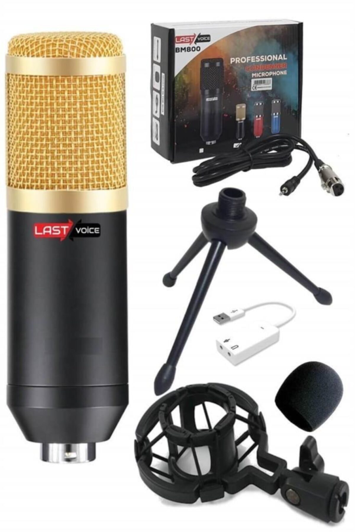 Lastvoice Bm800 Sy Mini Tripodlu Youtuber Twitch Yayıncı Mikrofonu