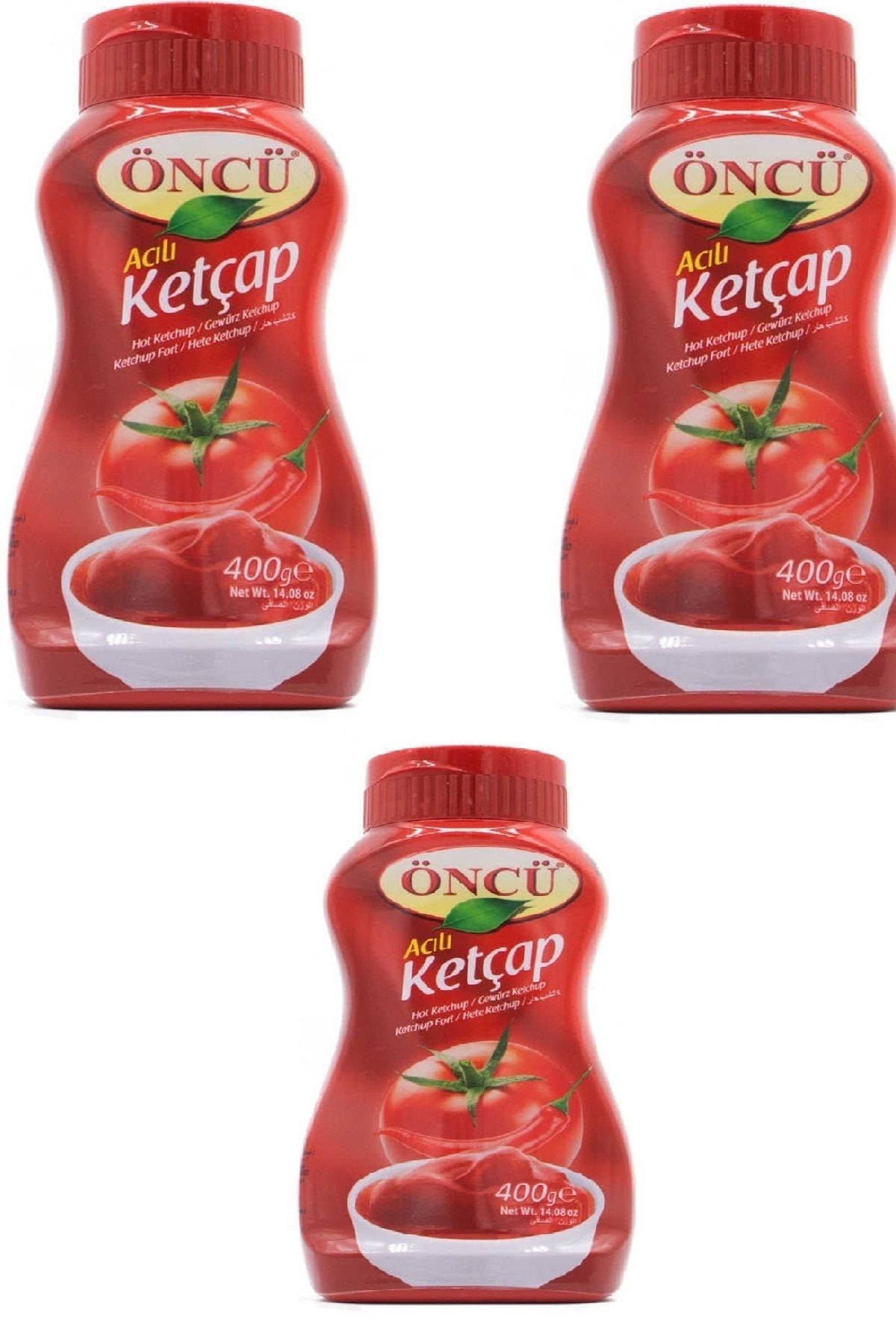 Öncü Acılı Ketçap 400 G X 3 Adet