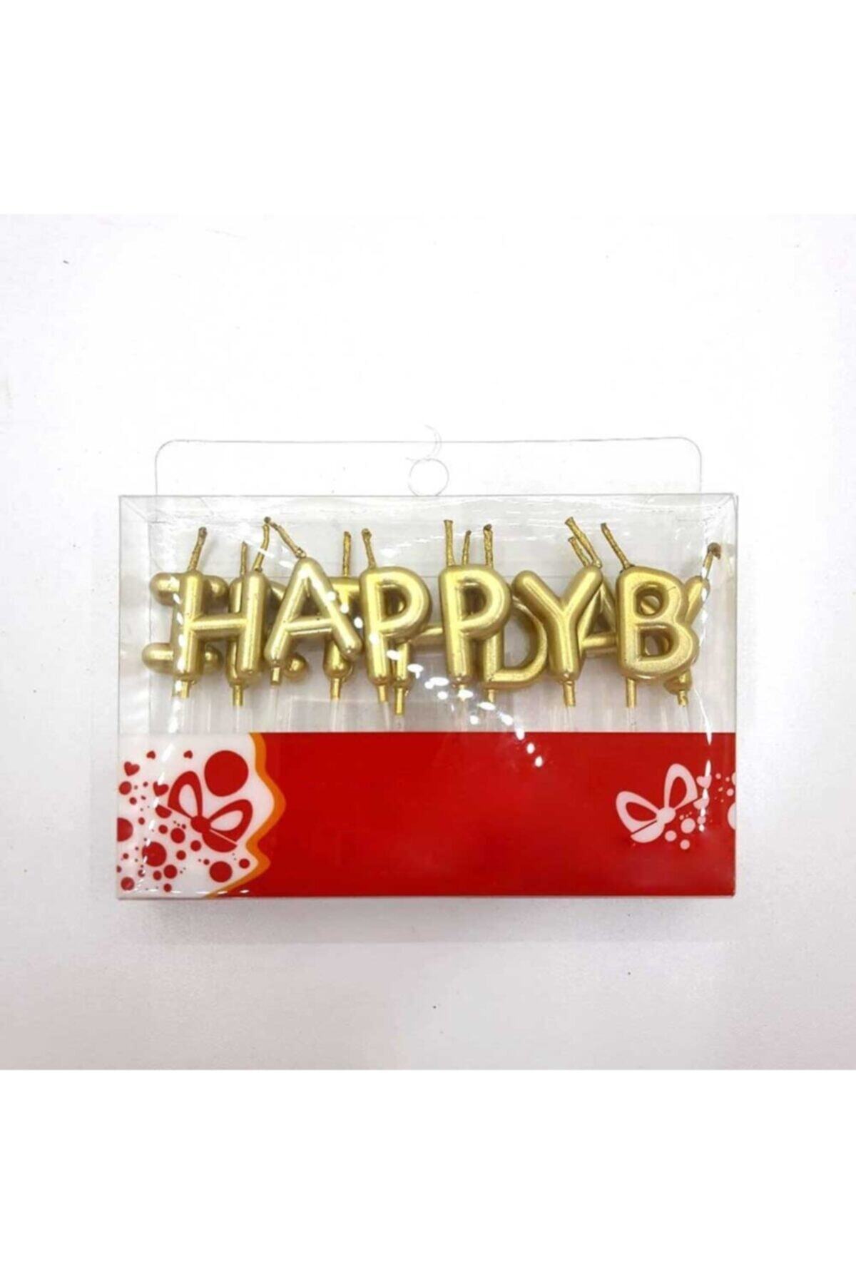 Aker Hediyelik Happy Birthday Yazılı 13 Mumdan Oluşan Doğum Günü Mum Seti