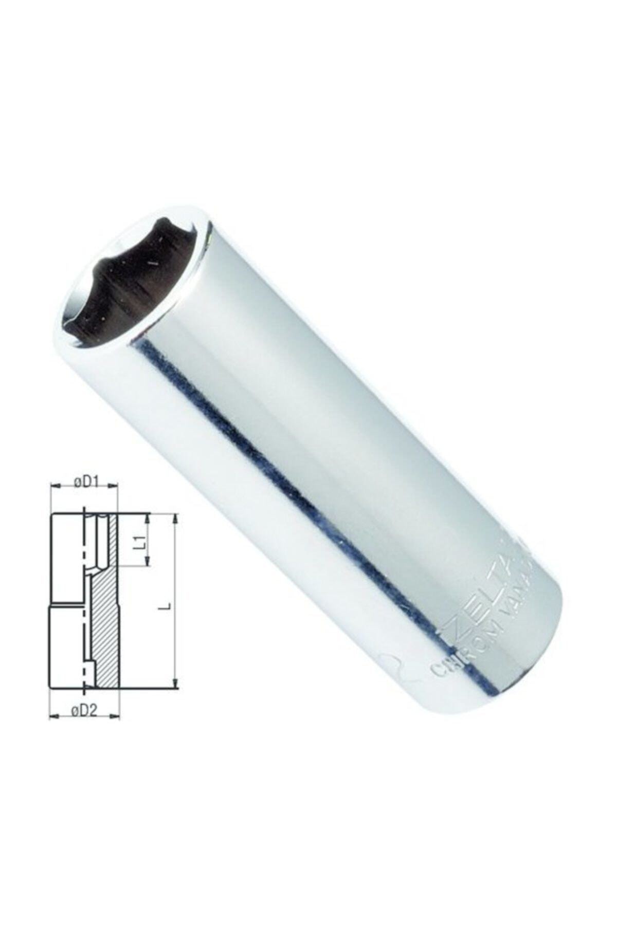 İzeltaş 1107 Derin Lokma Anahtar 8mm 1/4'' Altı Köşe