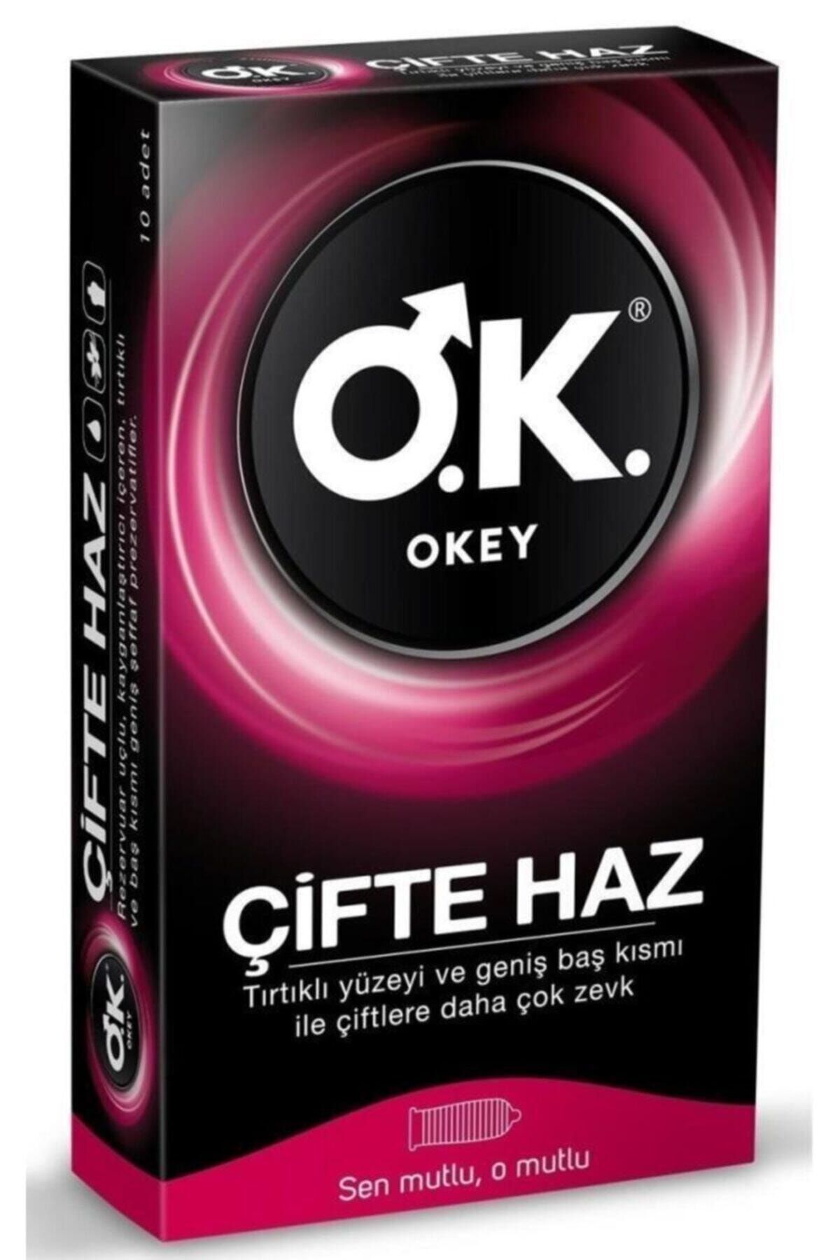Okey Çifte Haz Prezervatif10 Adet