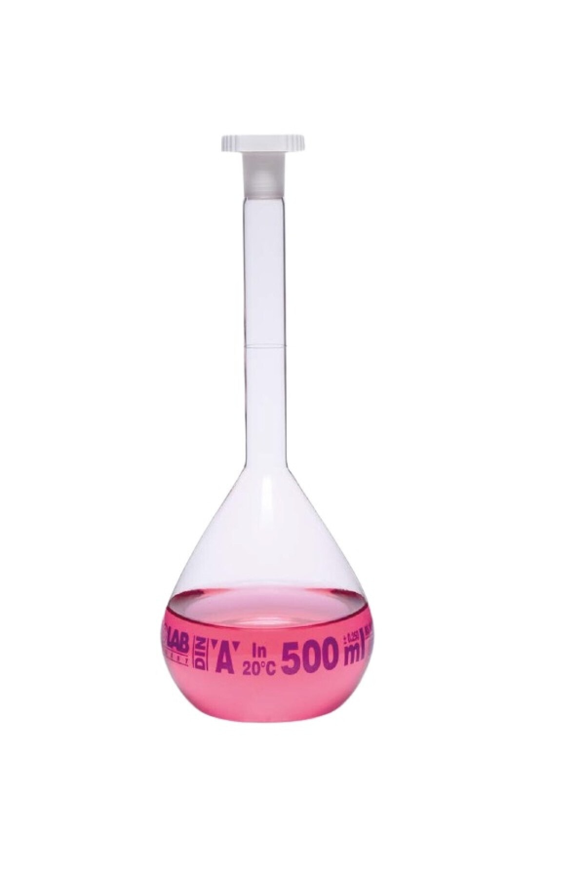 ISOLAB 013.01.400 Balon Joje - Standard - Şeffaf -a Kalite- Mavi Skala - 400 Ml - Ns 19/26 (2 Adet)