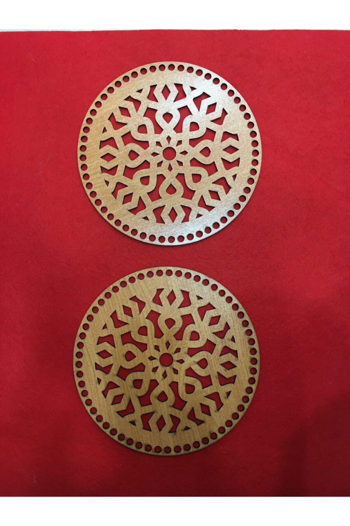 tuhafiyeci Makaron Çanta Ahşap Plaka Ahşap Rengi