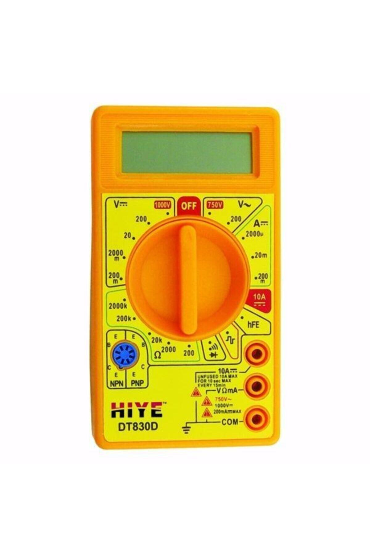 Hiye Hıye Dıgıtal Multımeter Dt-830d