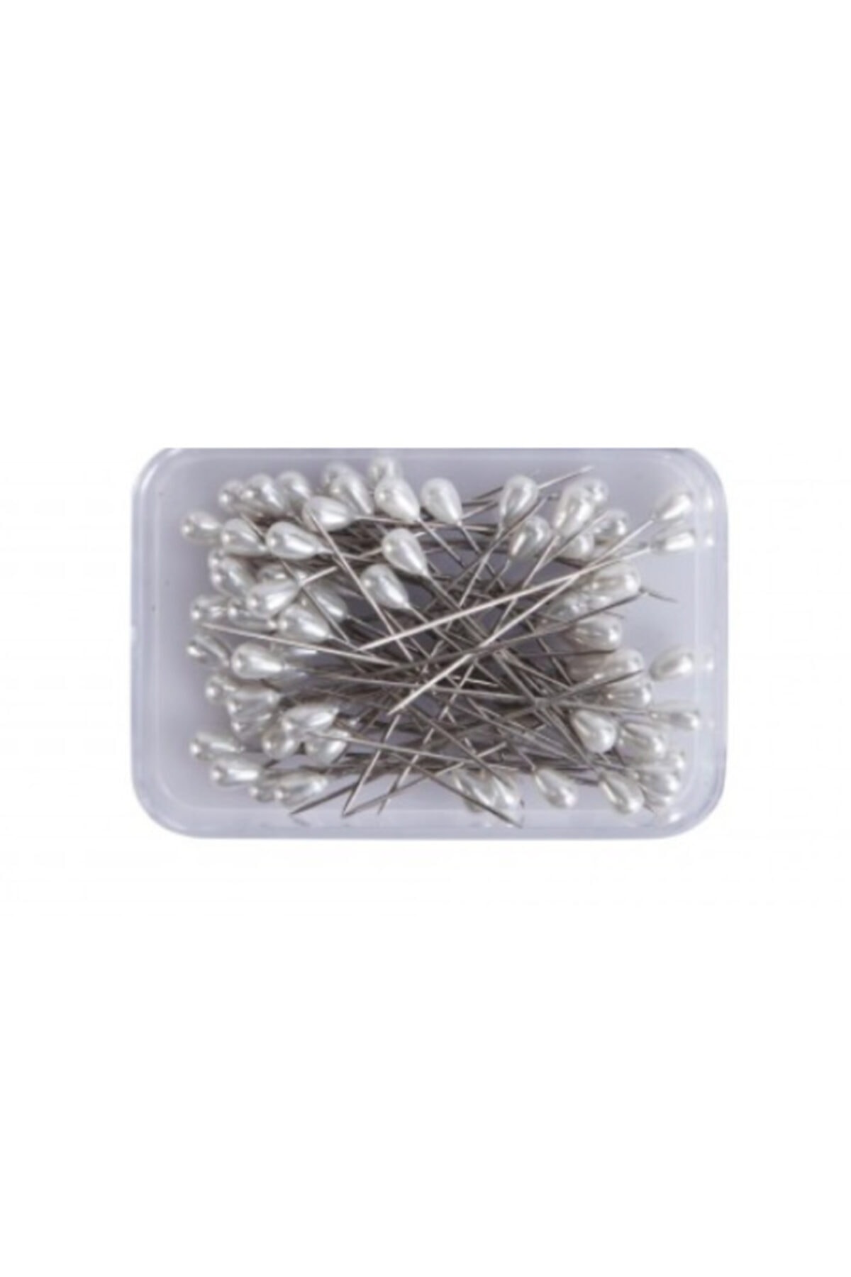 ATOS Beyaz Damla Başlı Toplu Iğne (5mm, 20 Gr. Kutulu)