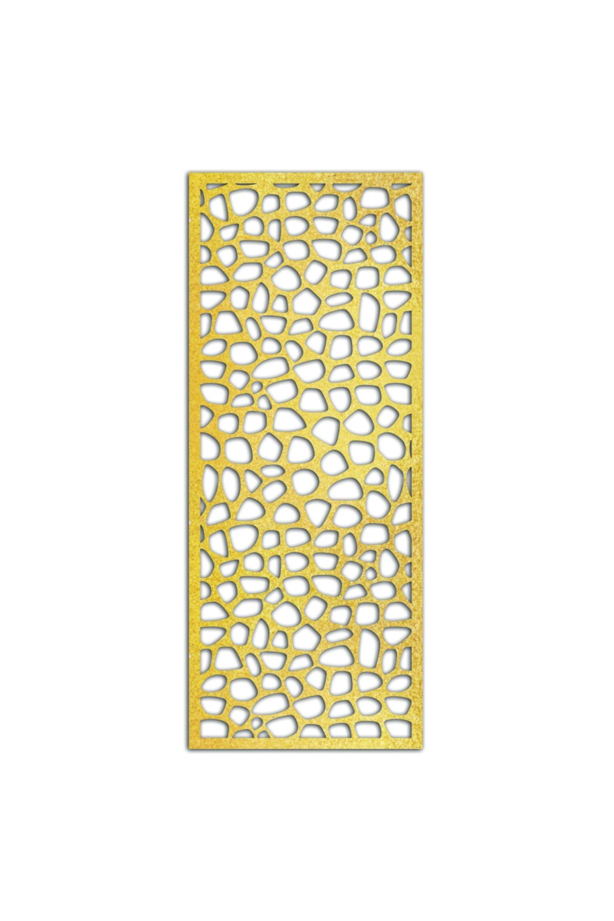 Liar Dekor Liar Ahşap Seperatör (Paravan) - KSP-11 - (10 mm) - (100 cm x 210 cm) - (Gold)