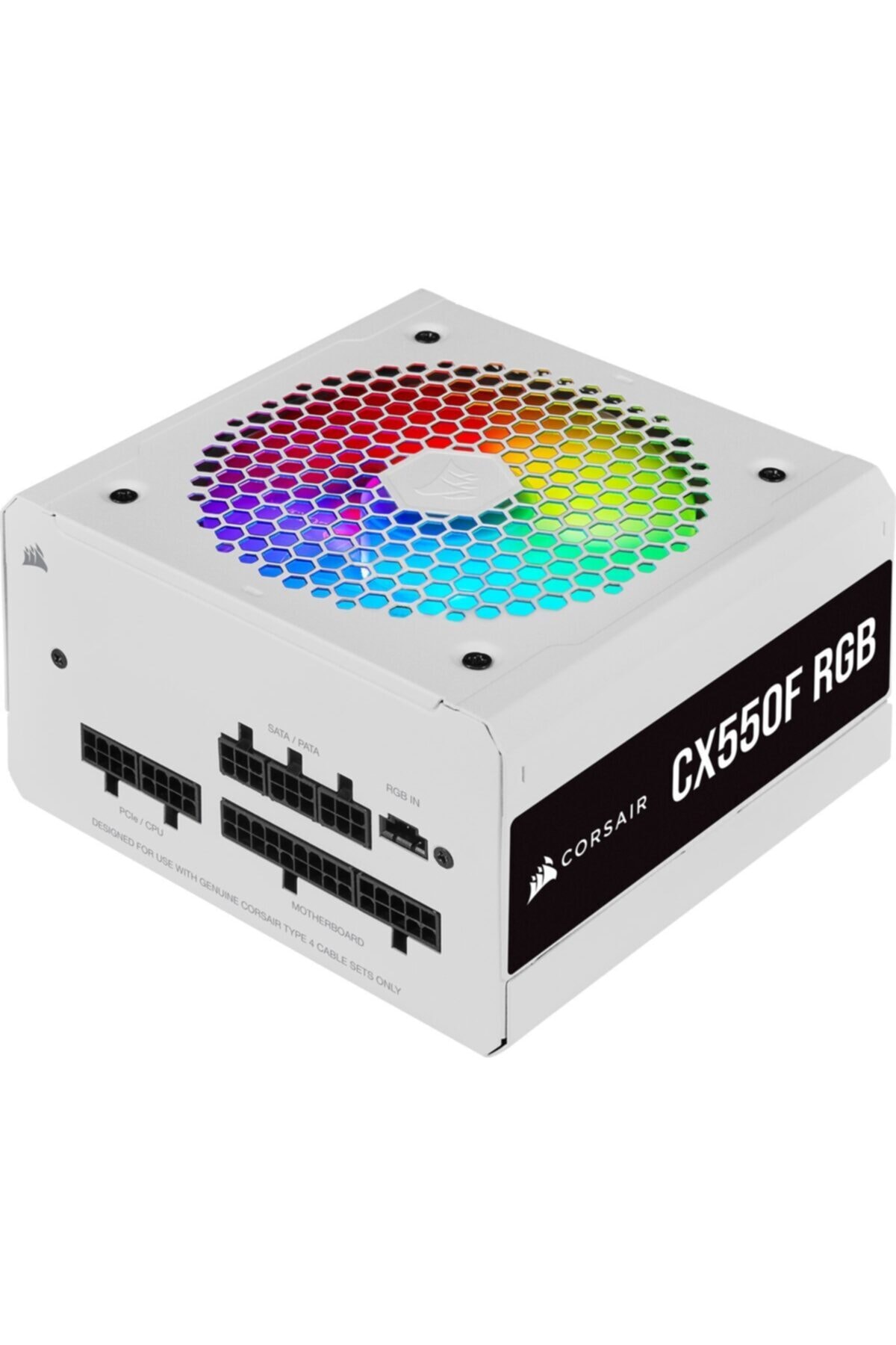 Corsair Corsaır Cp-9020225-eu Cx550f 550w Tam Moduler 80plus Bronze Rgb Guc Kaynagı Beyaz