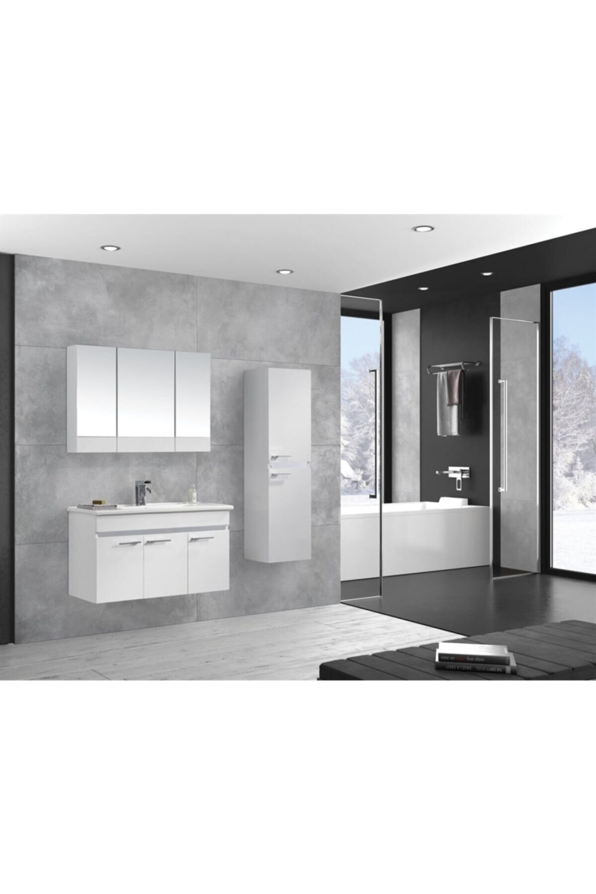 Gold Banyo Anita Beyaz 38 Cm Boy Dolabı