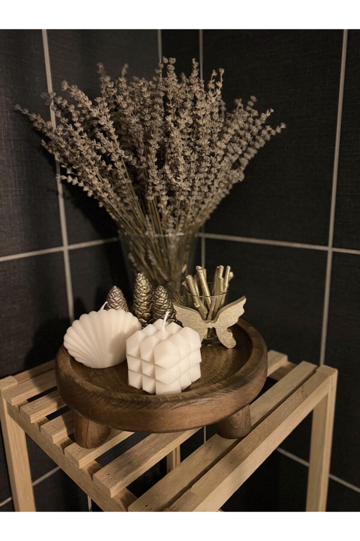 SARELLA HOME Ayaklı Ahşap Sunum Tepsi