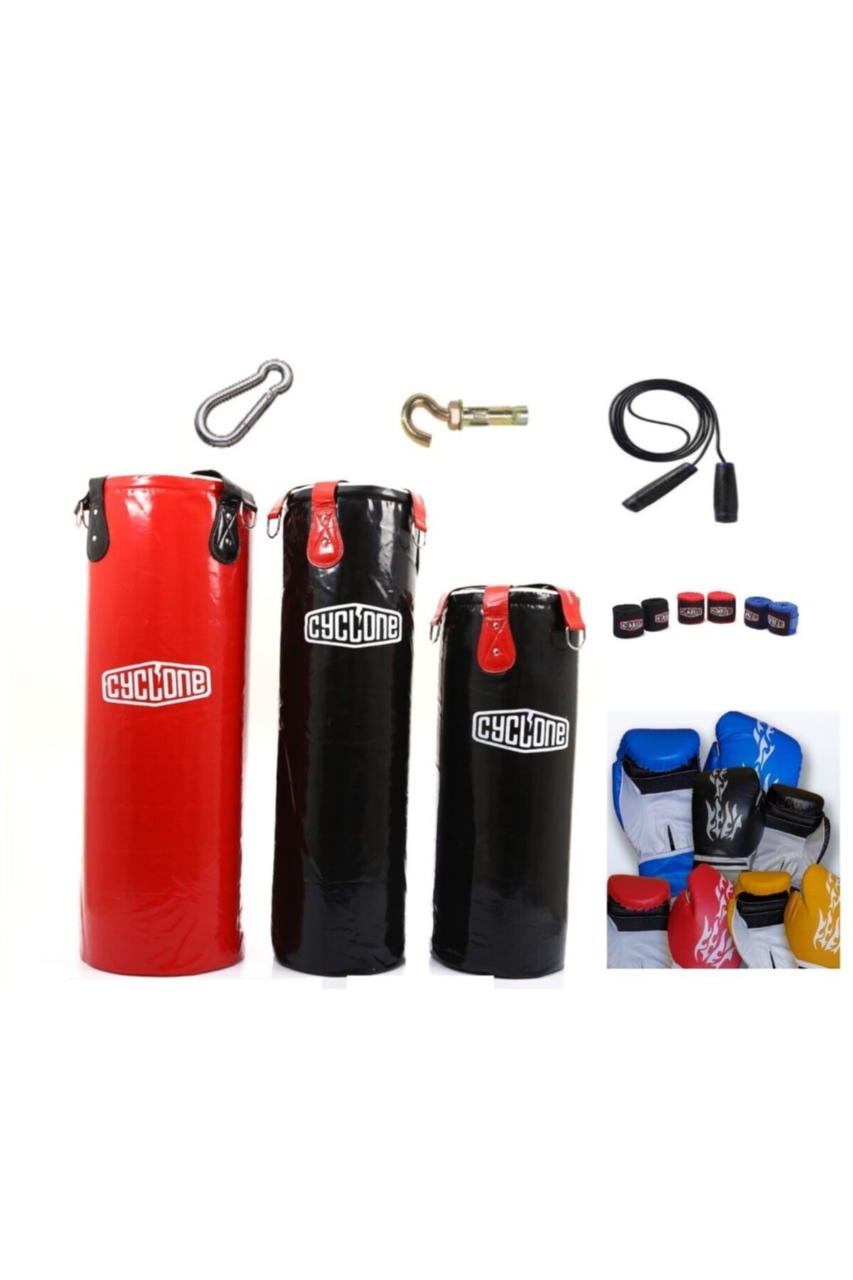 CYCLONE Boş Kum Torbalı Boxs Set 120x30