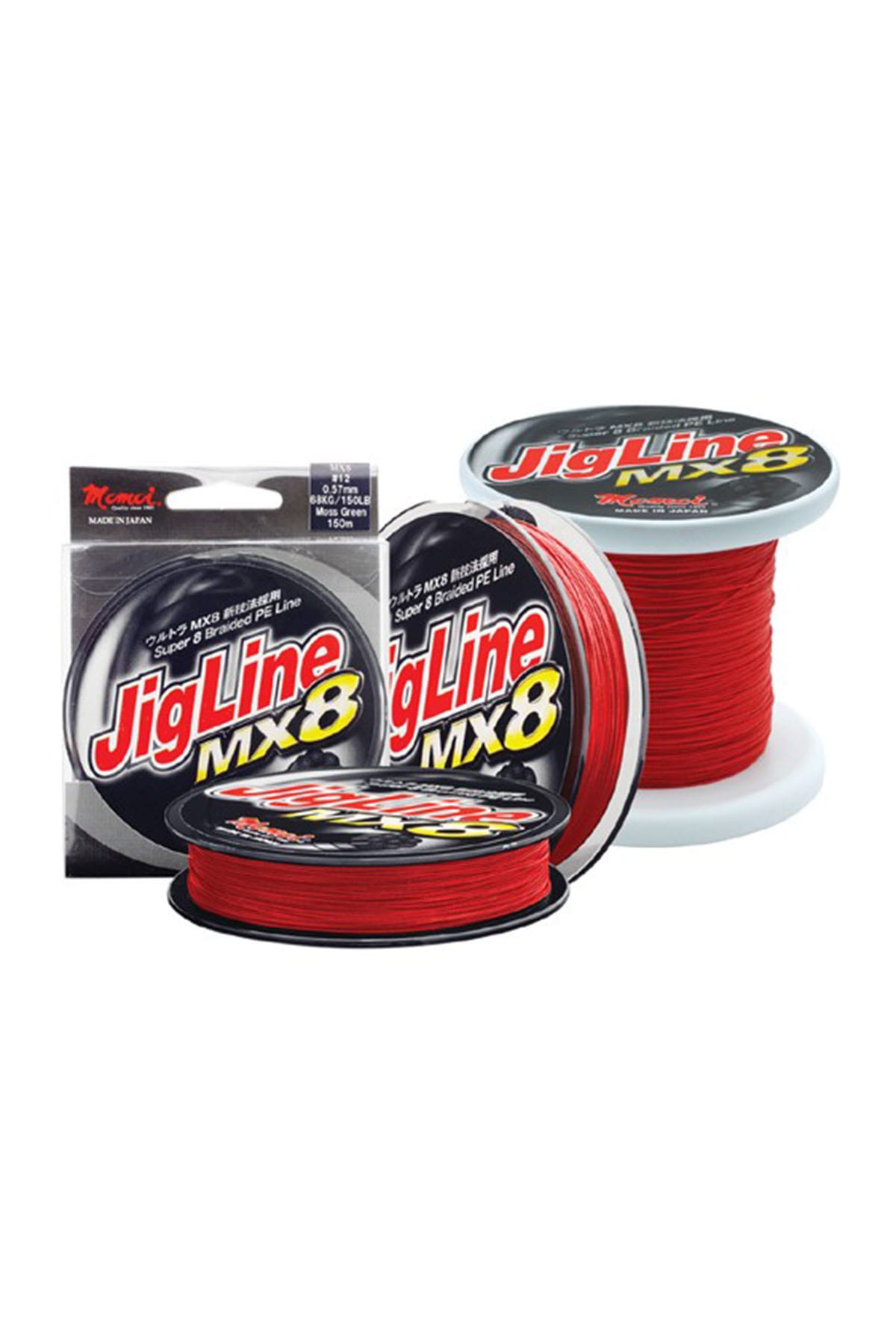 MOMOİ Momoi Jig Line MX8 300mt Kırmızı İp Misina 0.14mm