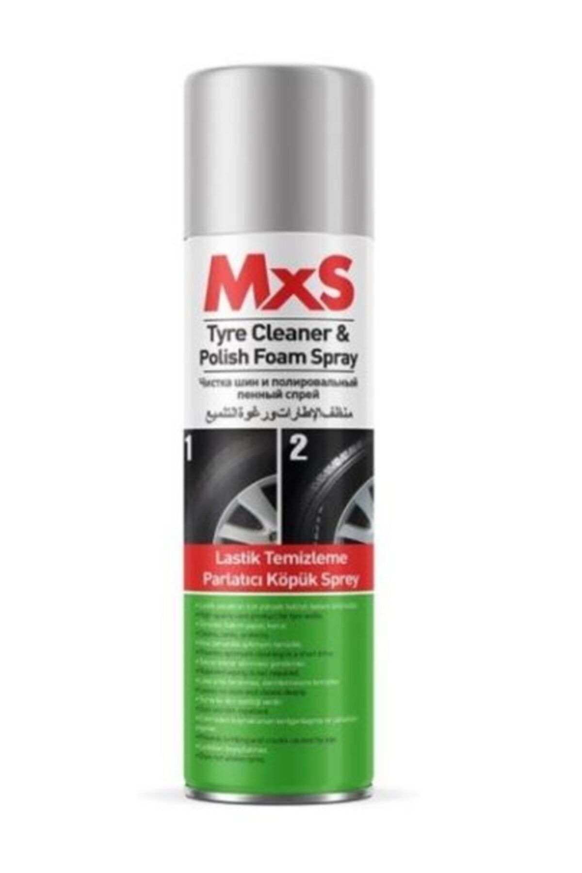 MxS Lastik Temizleme Parlatıcı Köpük Spreyi 500ml