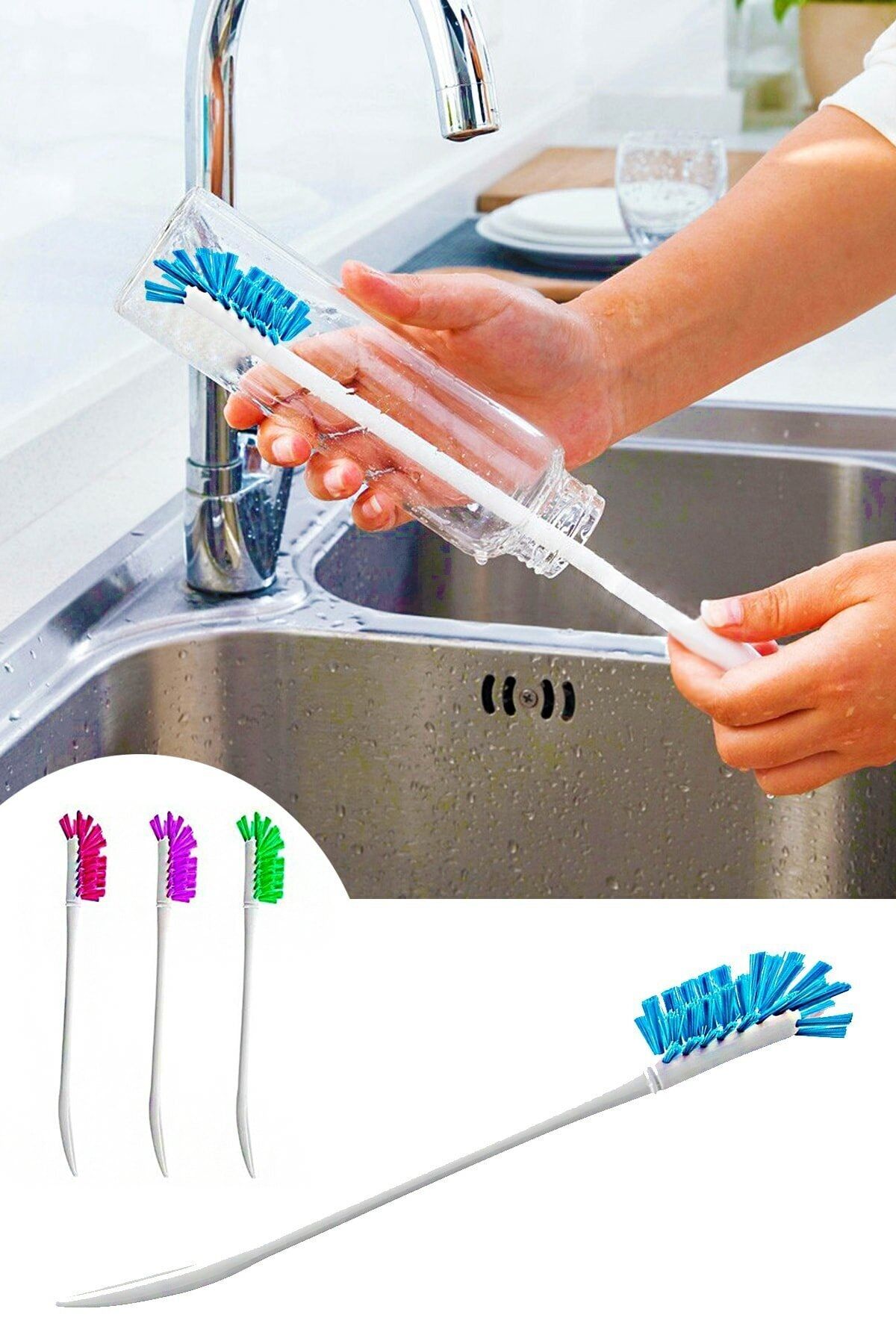 firsatisepetle Şişe Bebek Biberon Temizleme Fırçası