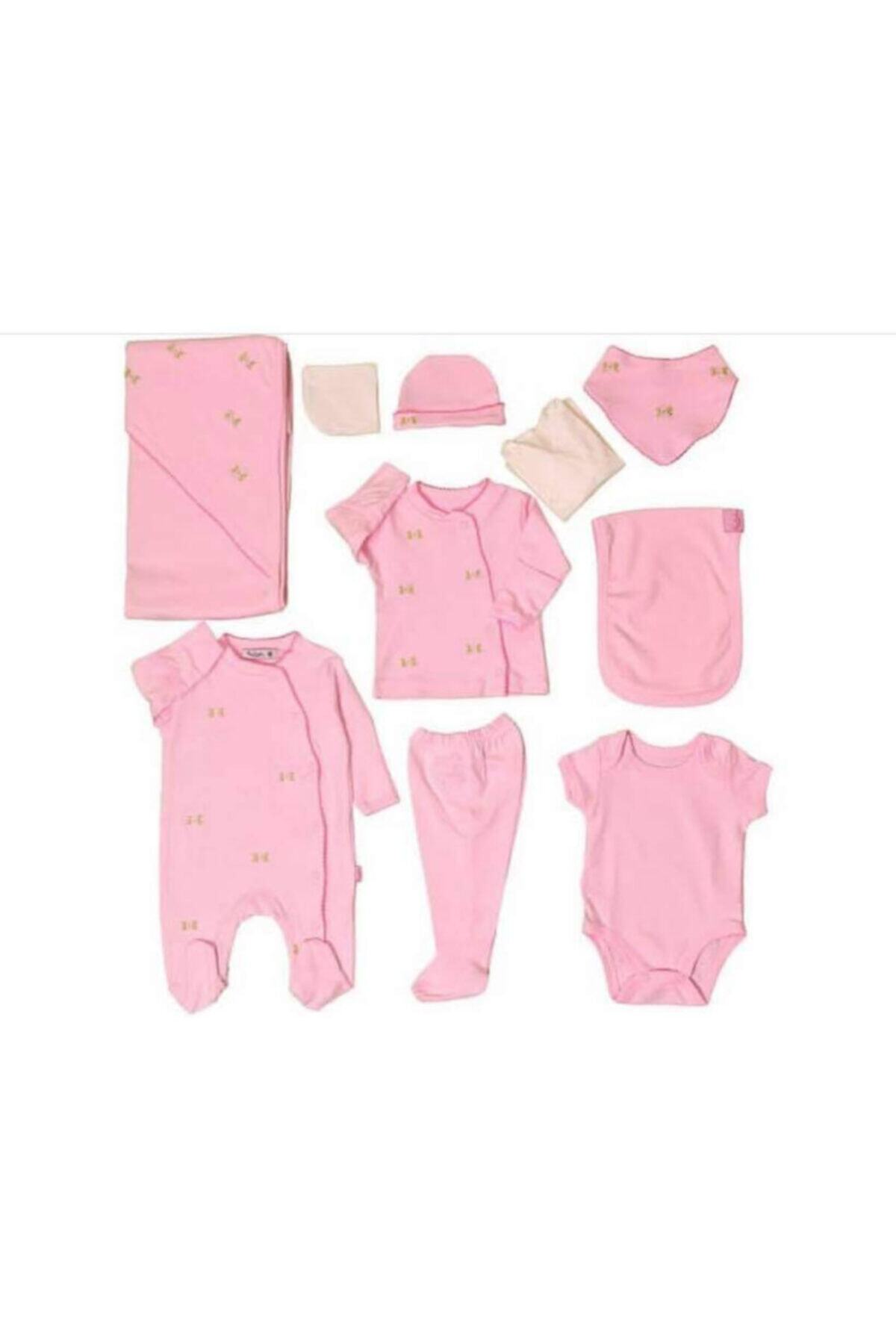 Pierre Cardin Baby Kız Bebek Gül Desenli Hastane Çıkışı 10 Parça