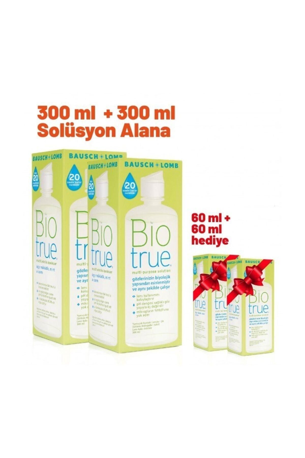 Biotrue 300 ml X 2 Adet + 2 Adet X Biotrue 60 ml Lens Solüsyon Seti