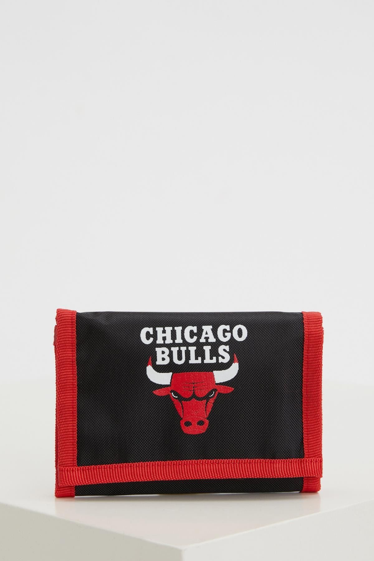 DeFacto Erkek Siyah Nba Chicago Bulls Lisanslı Cüzdan U4696AZ21WN