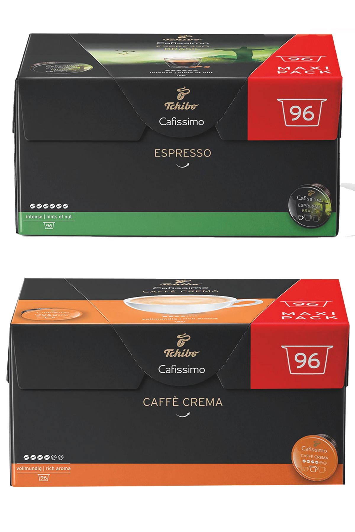 Tchibo Cafissimo Espresso Brasil 96 Kapsül Cafissimo Crema Rich 96 Kapsül