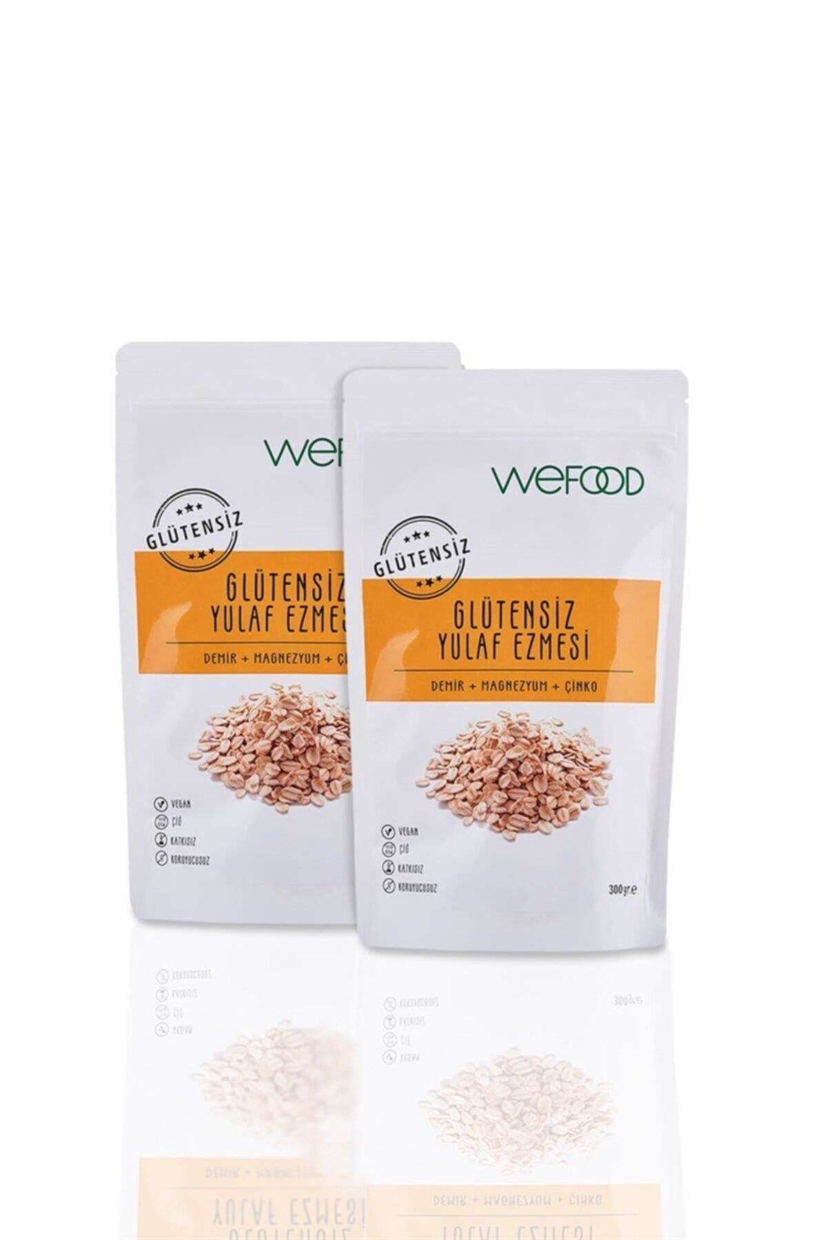 Wefood Glütensiz Yulaf Ezmesi 300 gr 2li Avantaj Seti