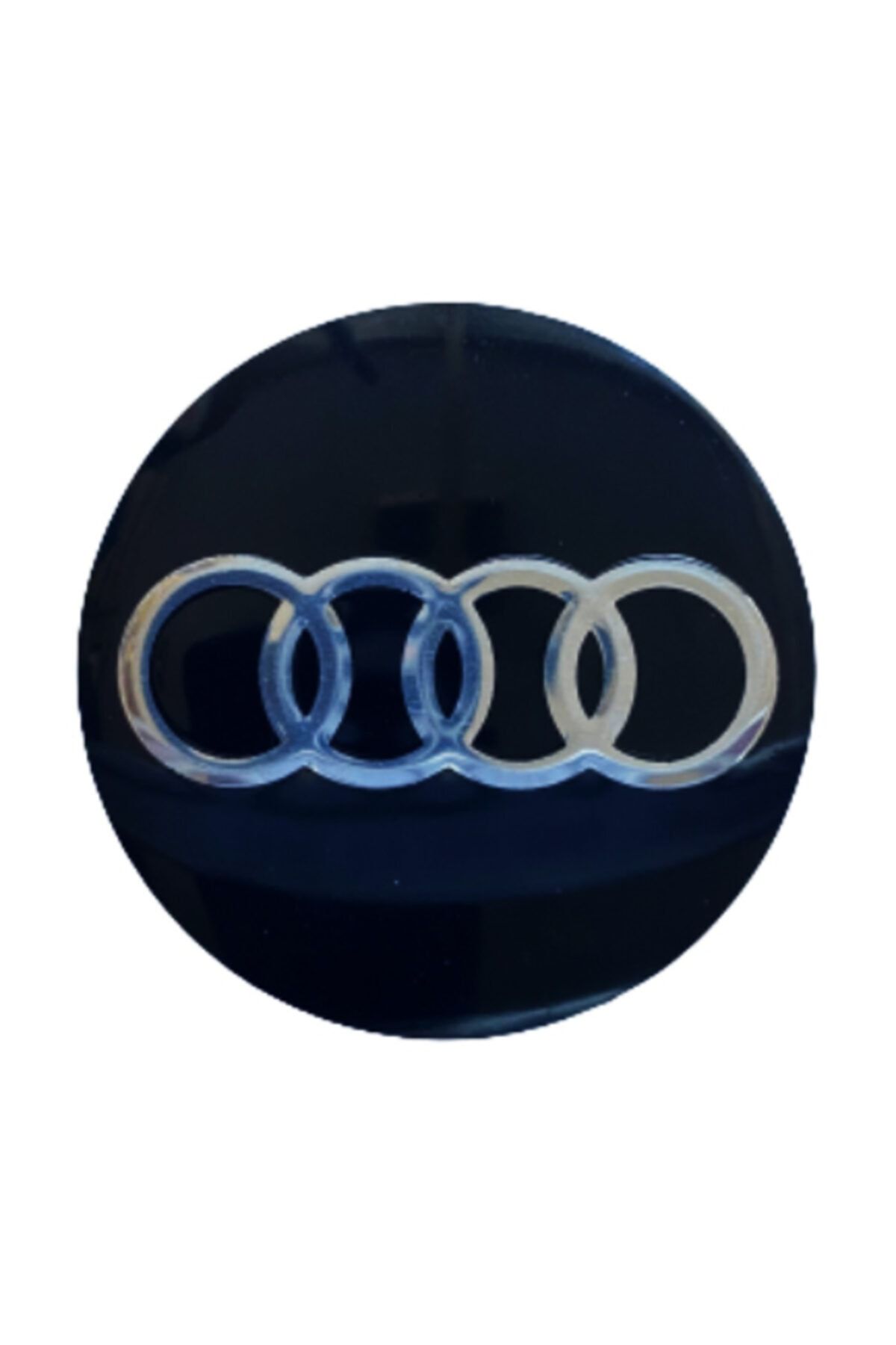 CAR TUNES Audi Amblem Arması Jant Göbek Kapak Etiketi Alüminyum Sticker Yapıştırma Seti.