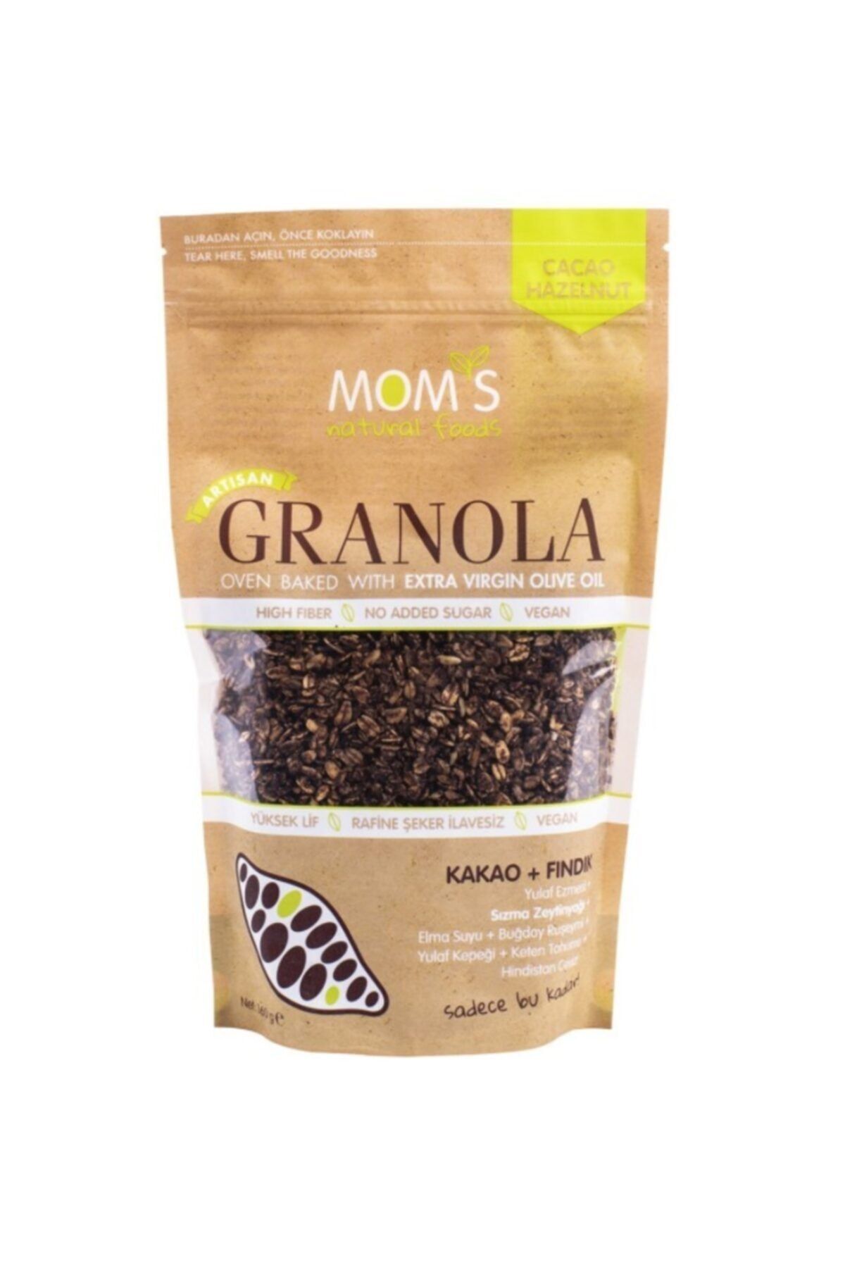 Mom's Granola Kakao + Fındık - 360 Gr