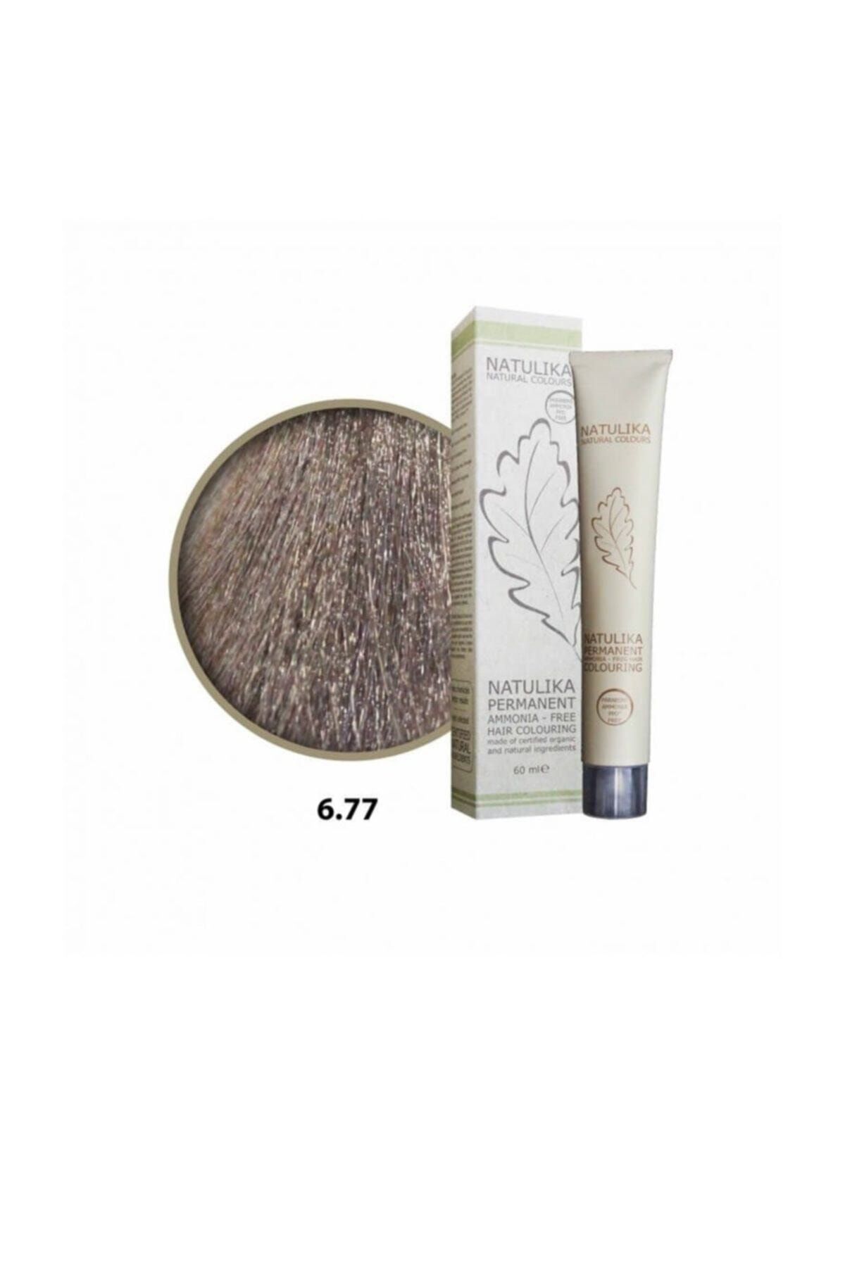 Natulika (SEVEN PİGMENT) Organik Saç Boyası 6.77 Koyu Kumral Yoğun Kahve 60 ml
