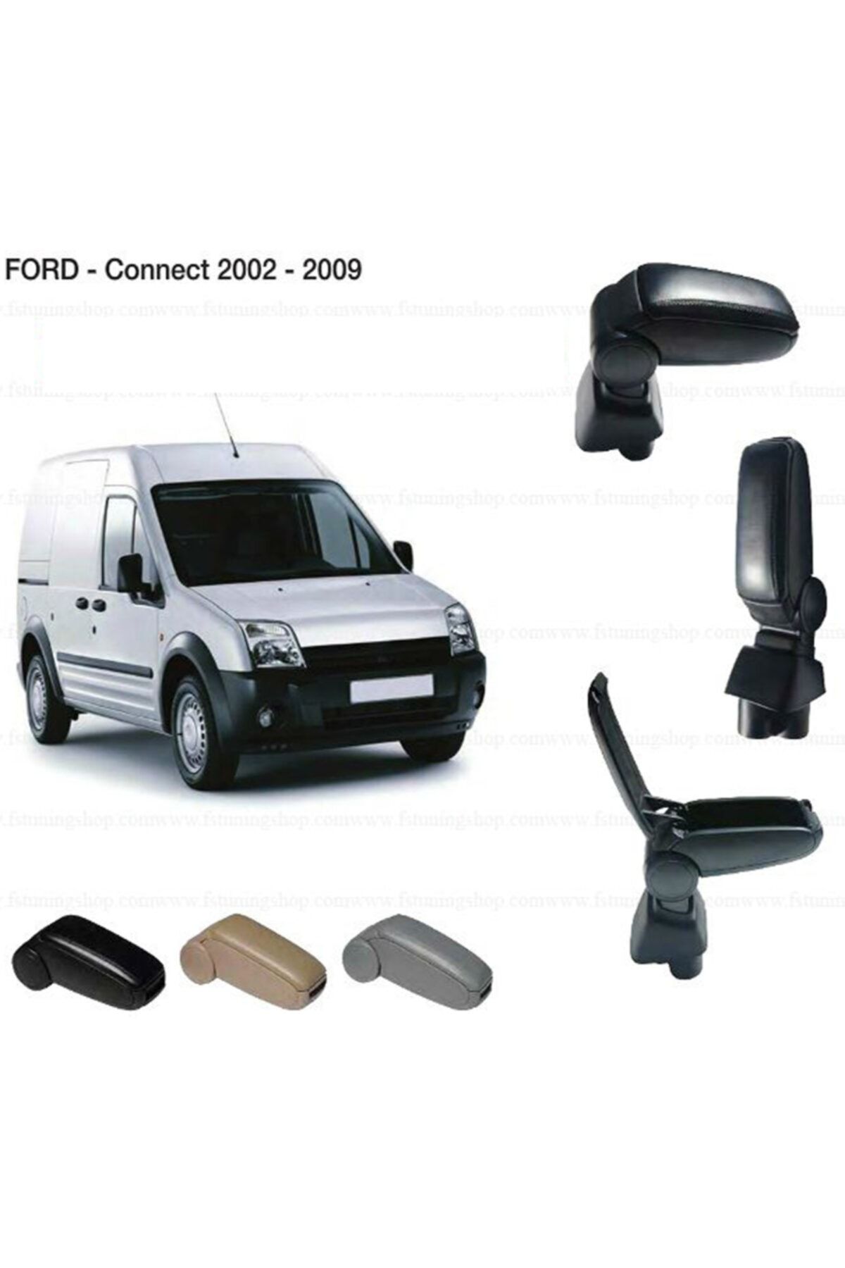 TRM Araca Özel Orj. Kolçak Omsa Frd Connect 2002-09 Siyah Kol Dayama