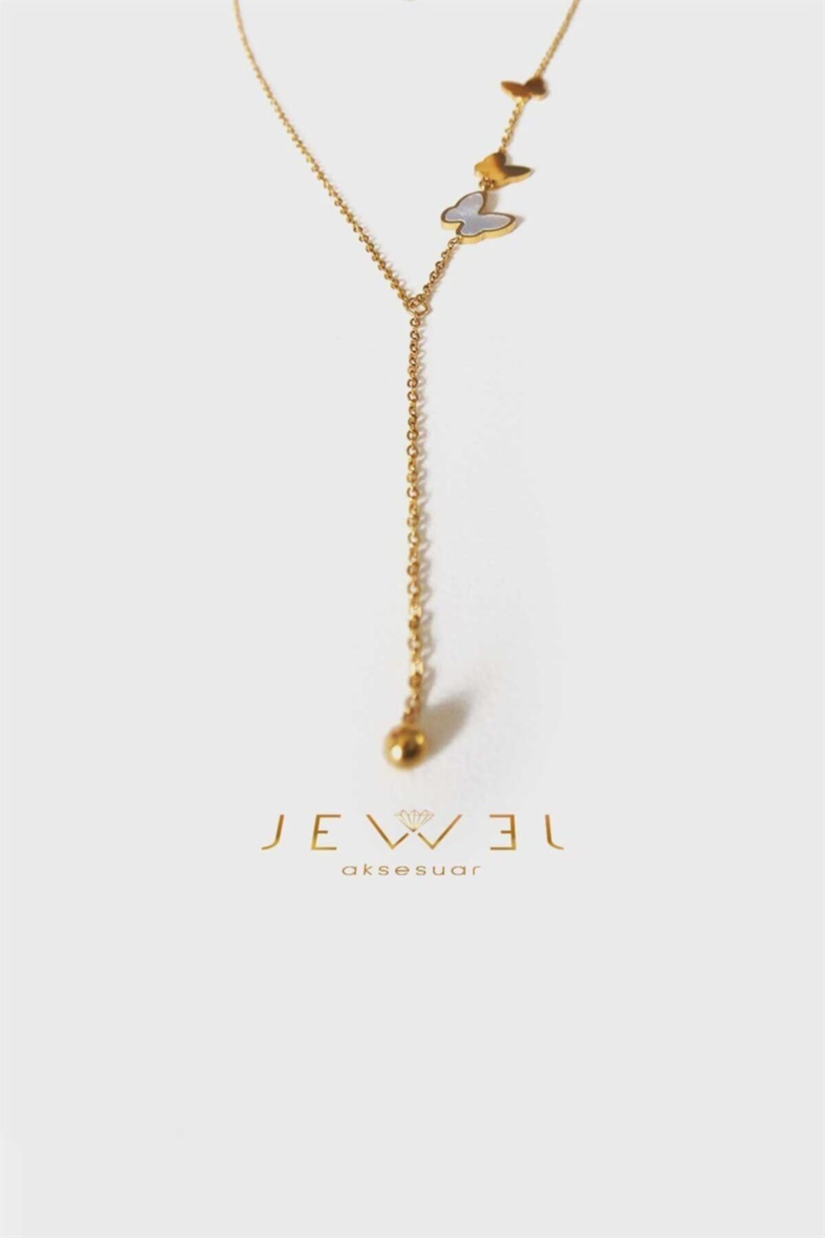 Jewel Ilkbahar Model Gold Altın Kaplama Kolye
