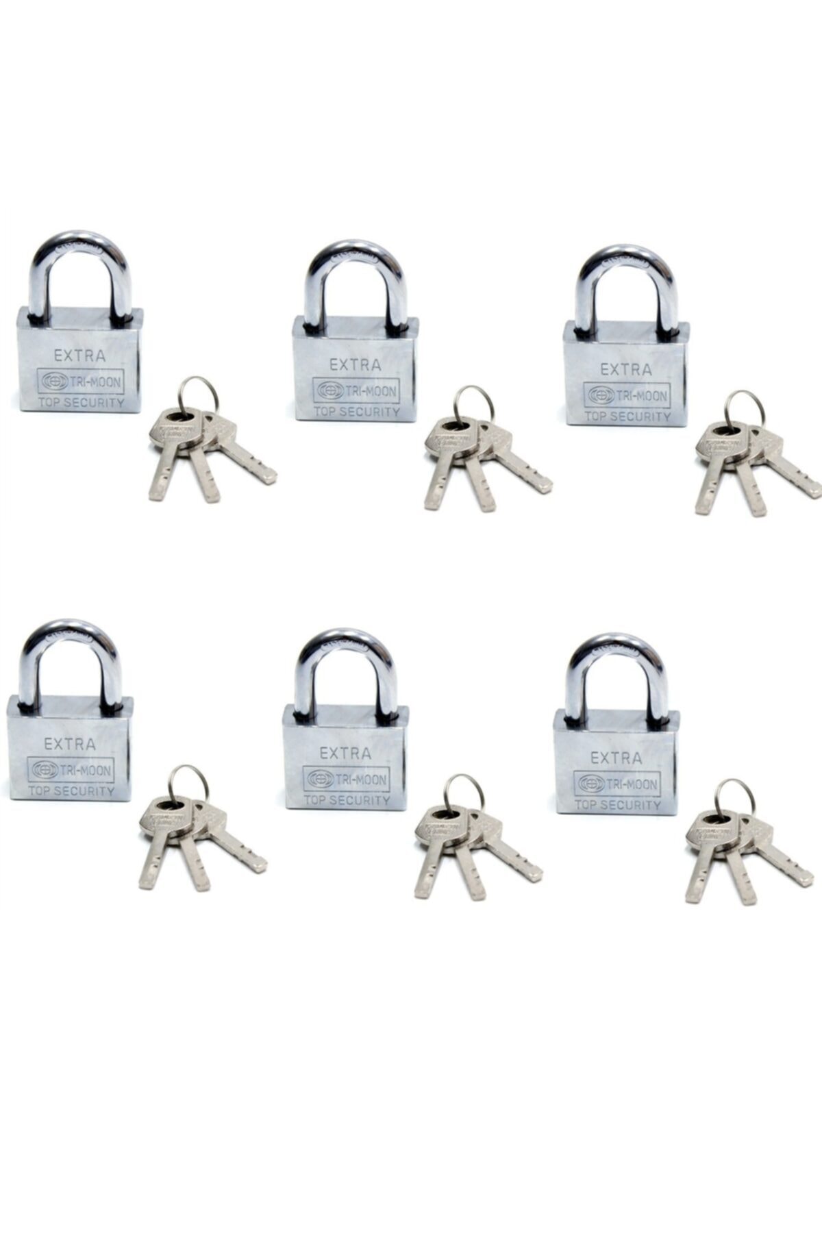 FOKUL Akıllı Anahtarlı Asma Kilit 6lı Set