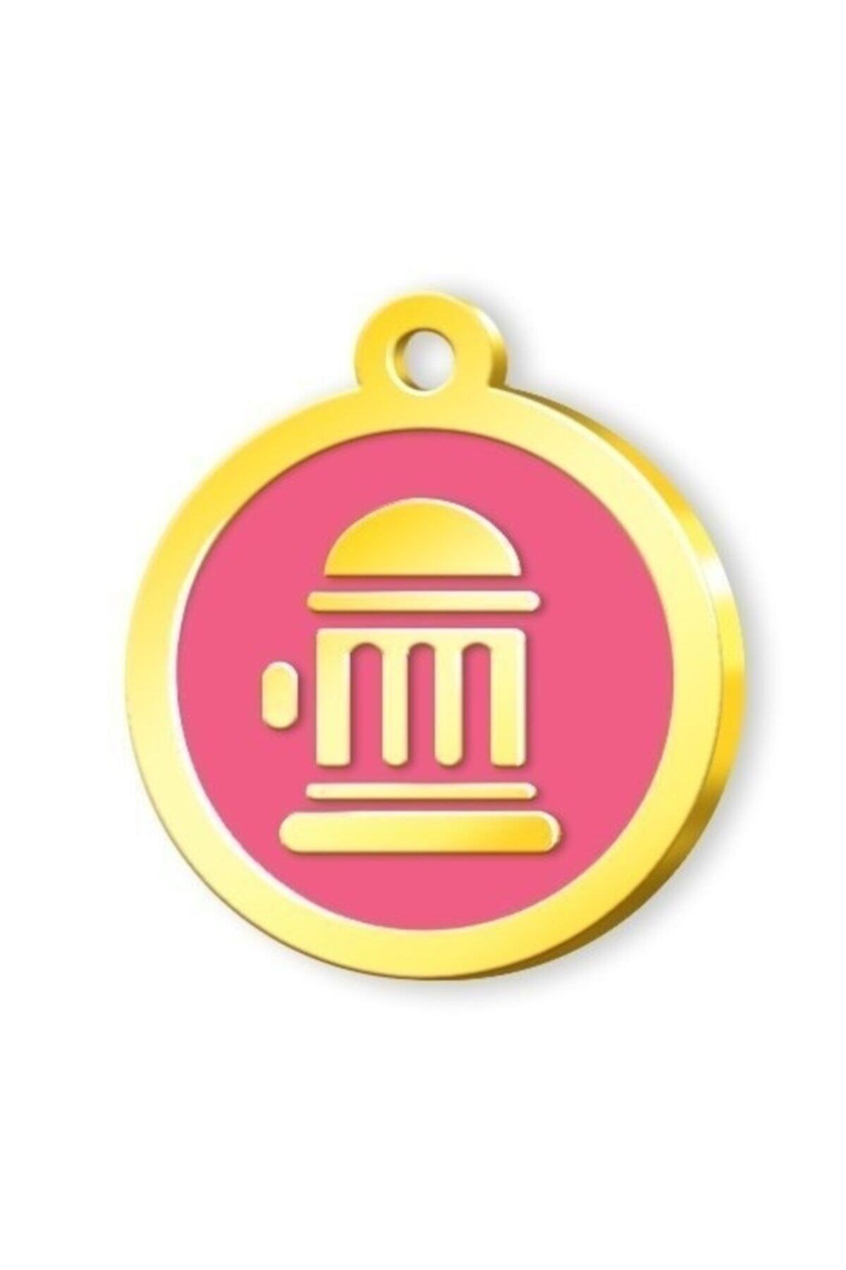 evimdeyokyok Altın Kaplama Yangın Musluğu Künye - Pembe