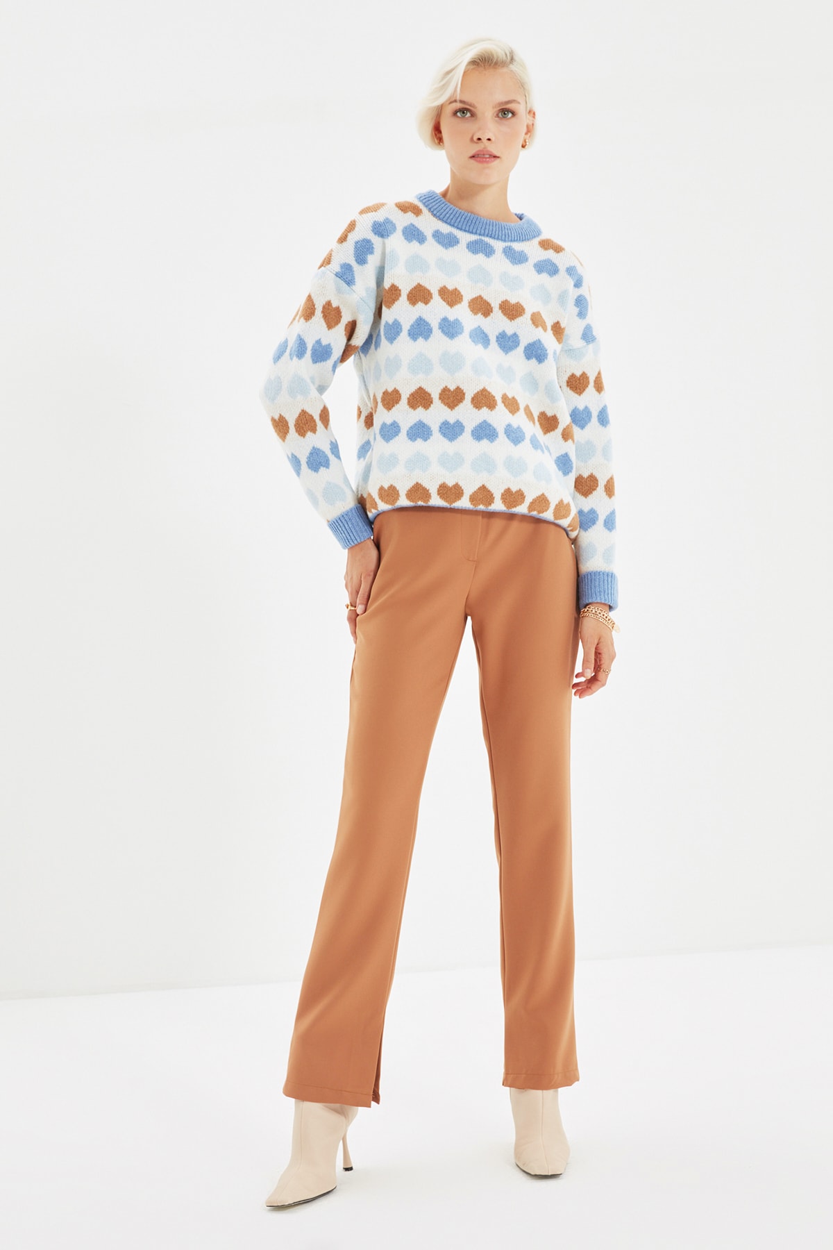 TRENDYOLMİLLA Camel Cigarette Pantolon TWOAW22PL0233