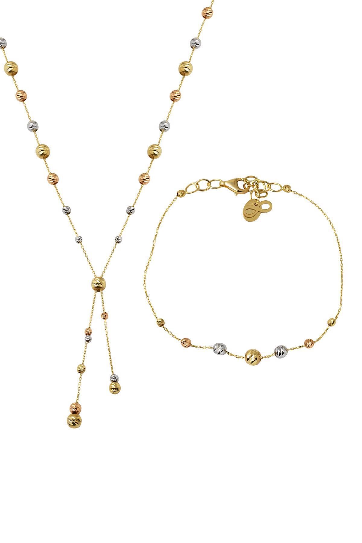 Bilezikci Dorika Toplu 14 Ayar Ikili Altın Set