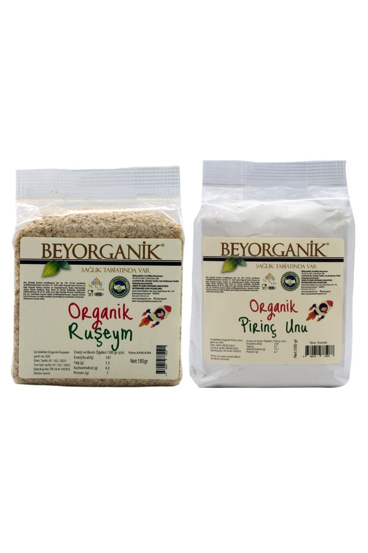 BEYORGANİK Ruşeym 185gr + Pirinç Unu 500gr 2'li Paket