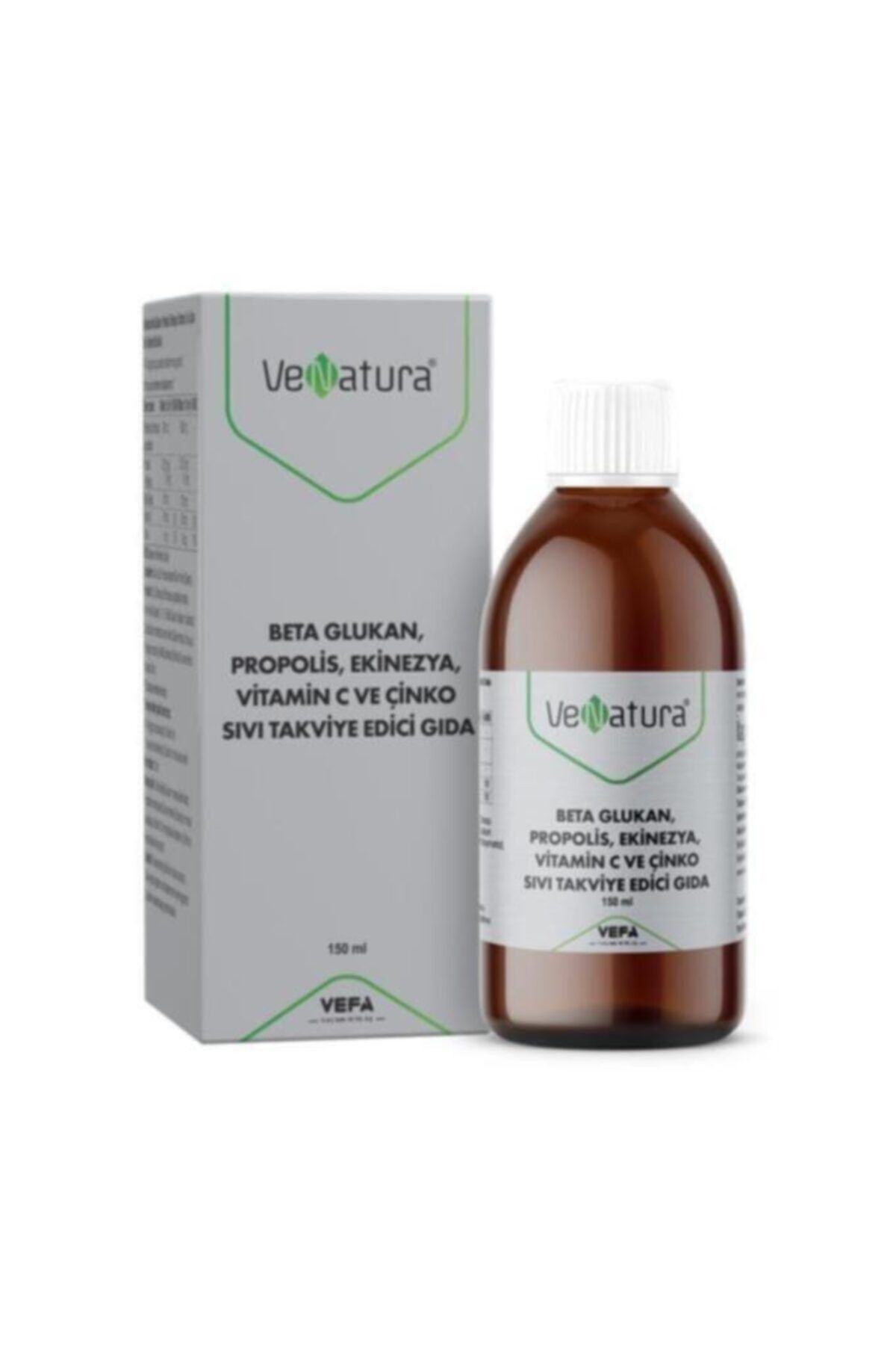 VeNatura Beta Glukon, Propolis, Ekinezya, Vitamin C Ve Çinko Sıvı Takviye Edici Gıda