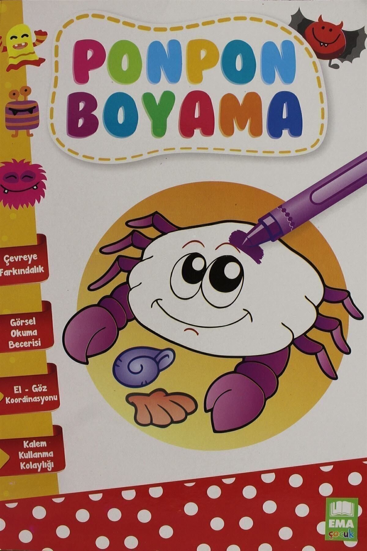 Birleşik Tomurcuk Grubu Ponpon Boyama Seti 4 Kitap