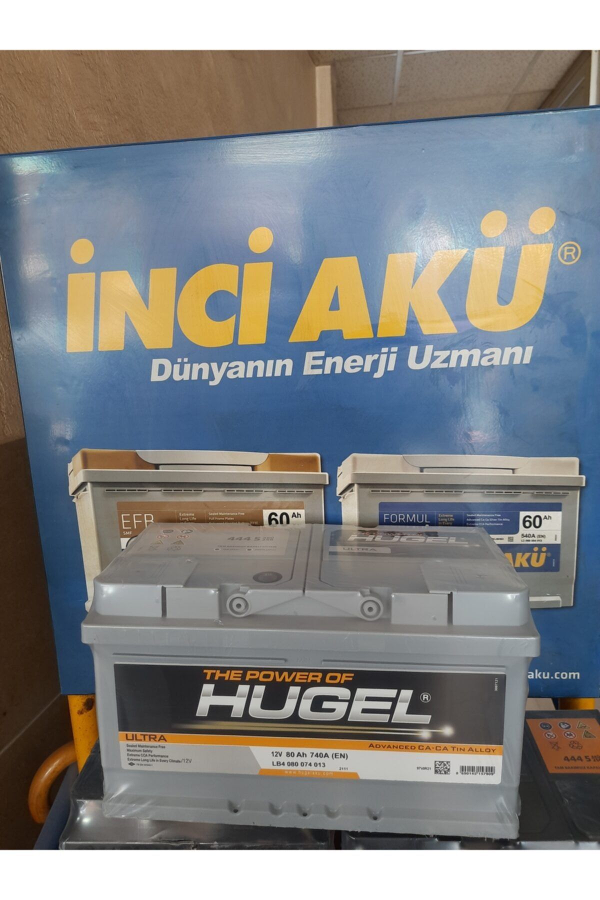 HUGEL 12v80ah , Inci Akü Üretimi 2 Yıl Garantili Üretim Tarihi 2021 7.ay