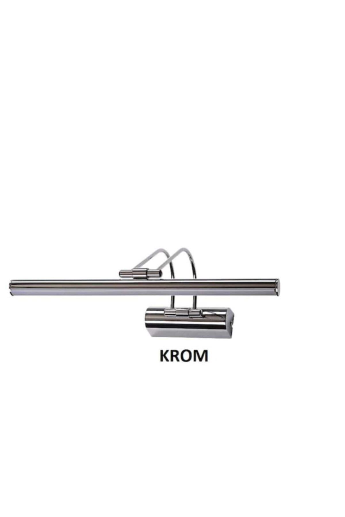 DNC LIGHTING Krom Beyaz Işık Duvar Ayna Tablo Aydınlatması Flüt Aplik