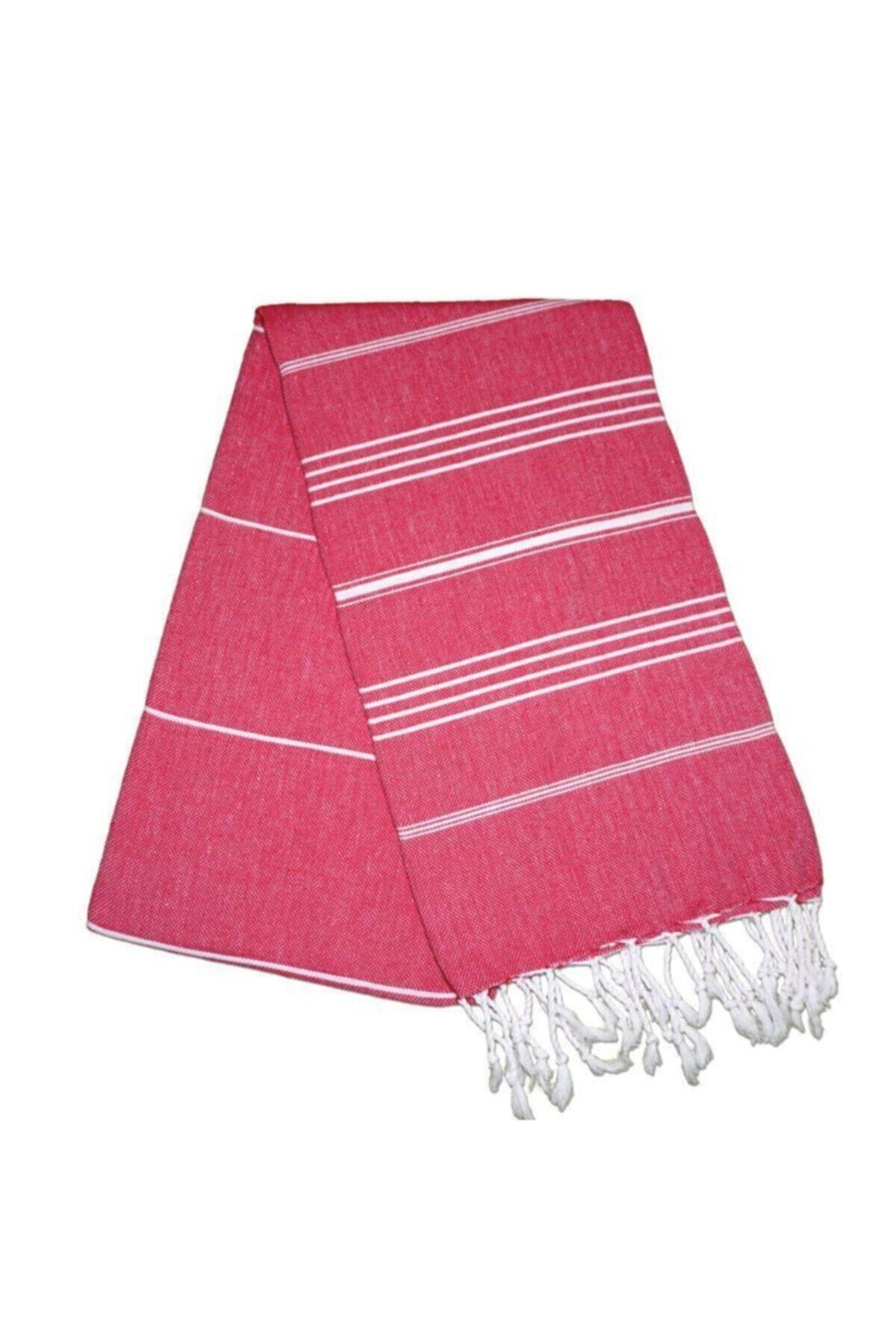 mebu % 100 Pamuk Kırmızı Peştamal