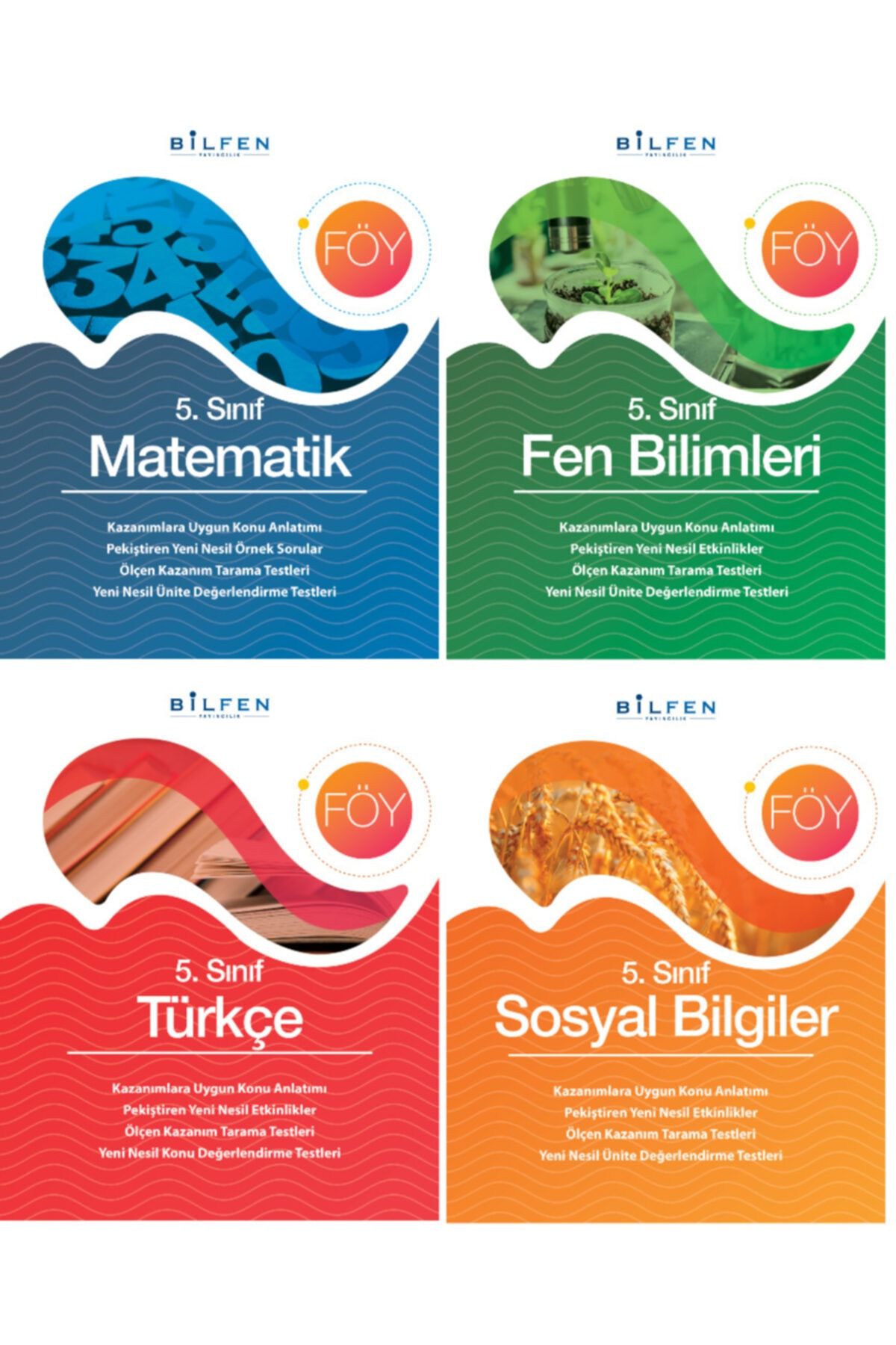 Bilfen Yayınları Bilfen 5.sınıf Föy 4'lü Set - Öğrenim Föyleri Seti