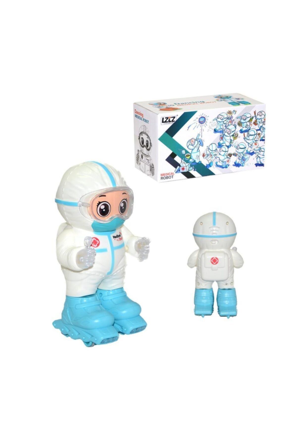 BİRLİK TOYS Pilli Müzikli Patenli Kayan Robot Oyuncak